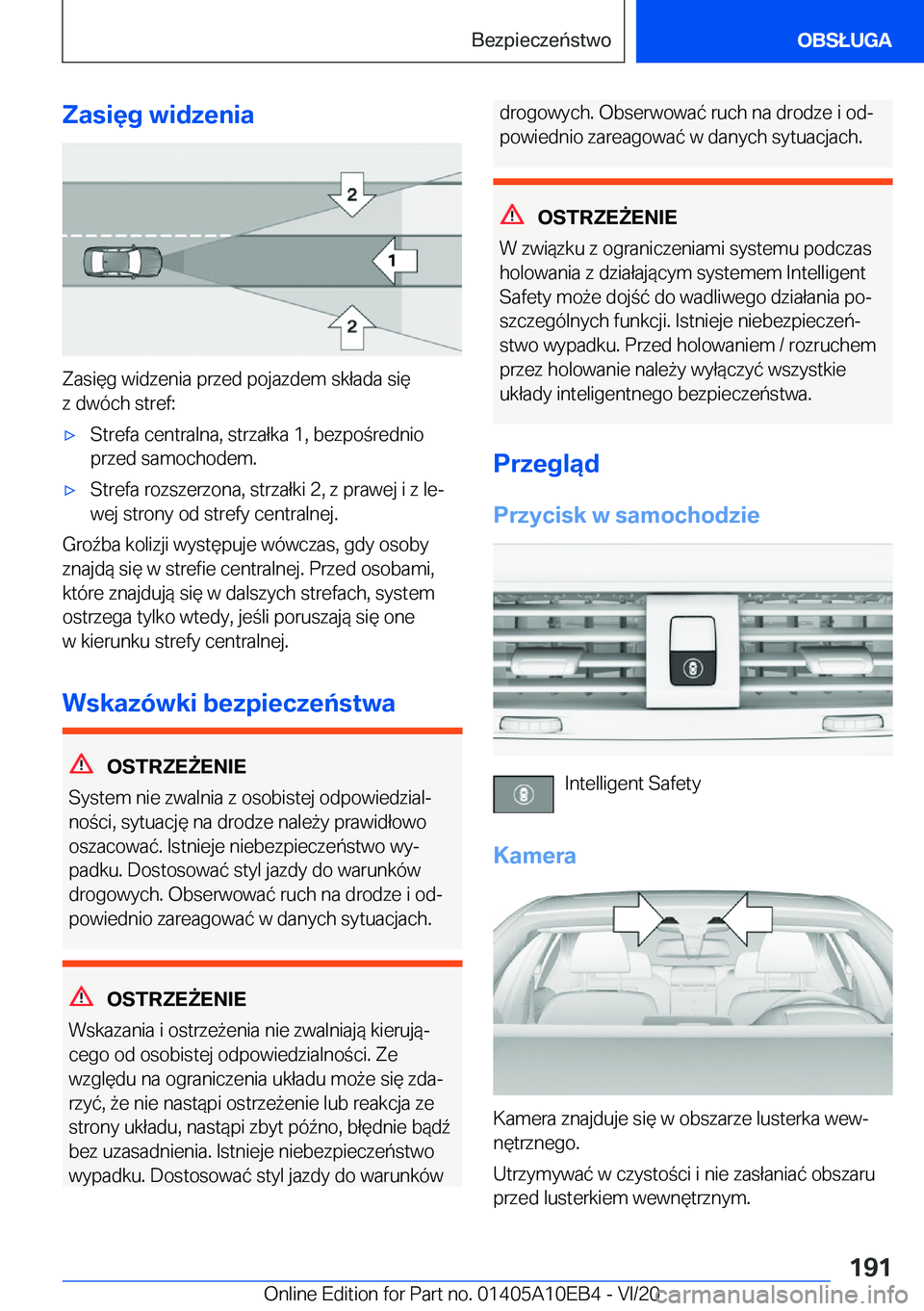 BMW X3 2021  Instrukcja obsługi (in Polish) �Z�a�s�i�