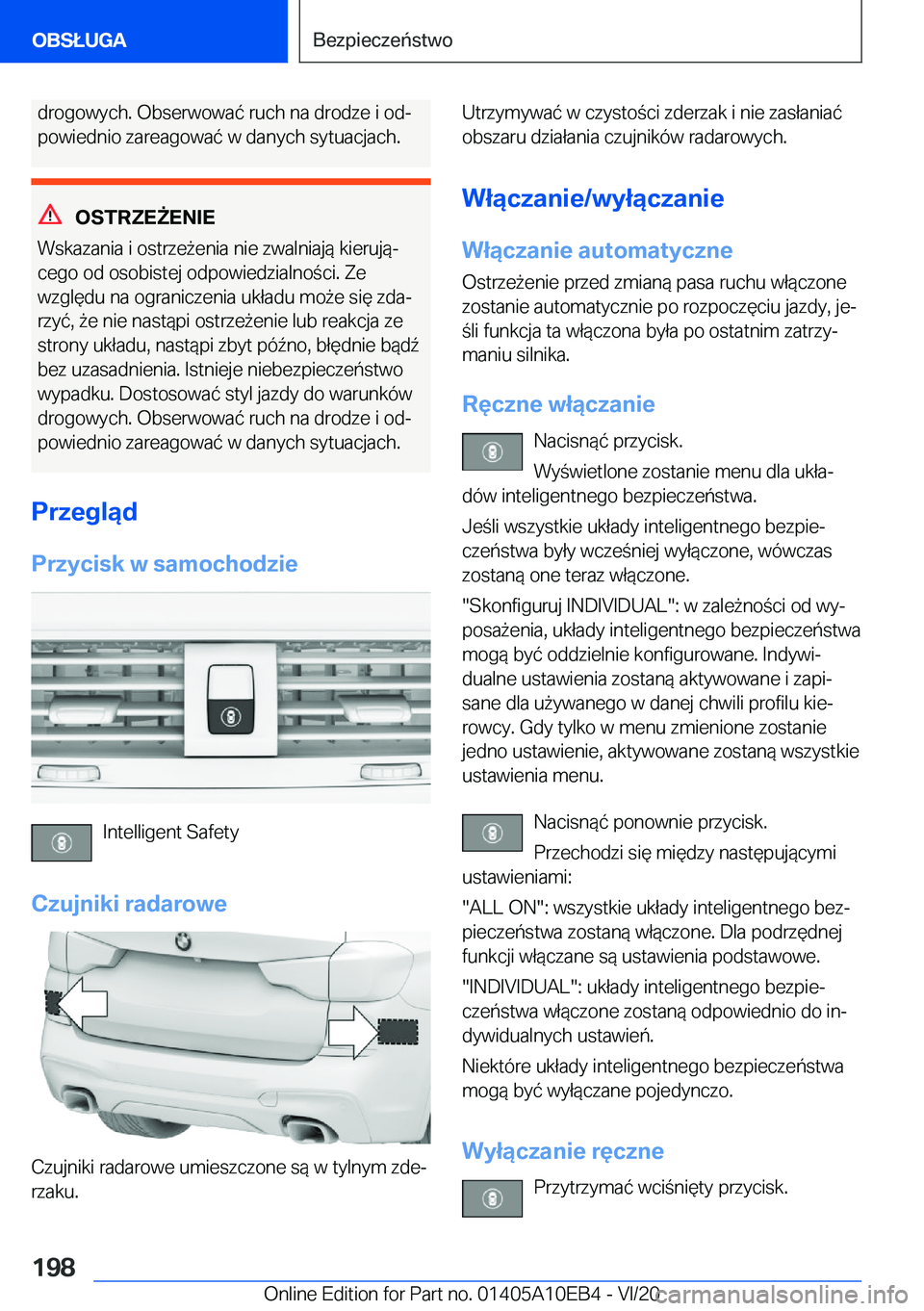 BMW X3 2021  Instrukcja obsługi (in Polish) �d�r�o�g�o�w�y�c�h�.��O�b�s�e�r�w�o�w�a�