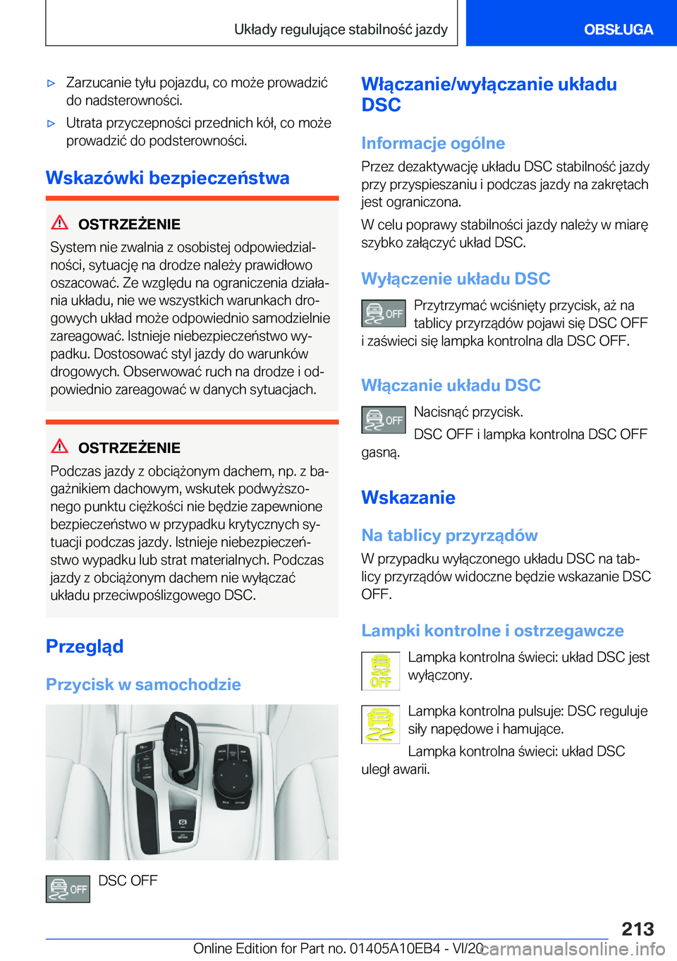 BMW X3 2021  Instrukcja obsługi (in Polish) 'x�Z�a�r�z�u�c�a�n�i�e��t�y�ł�u��p�o�j�a�z�d�u�,��c�o��m�o9�e��p�r�o�w�a�d�z�i�