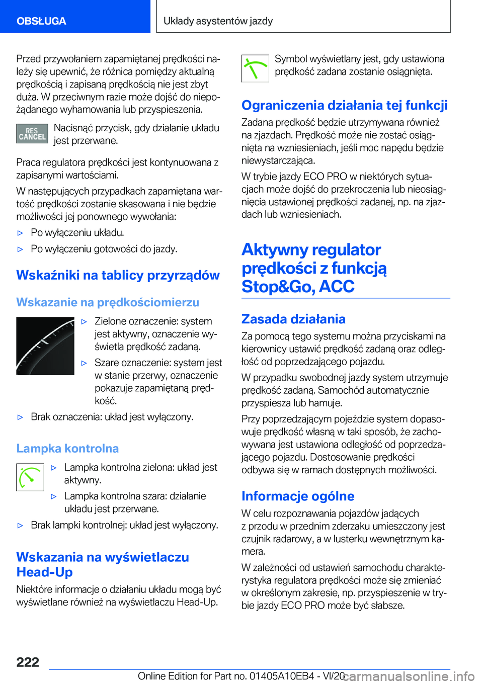 BMW X3 2021  Instrukcja obsługi (in Polish) �P�r�z�e�d��p�r�z�y�w�o�ł�a�n�i�e�m��z�a�p�a�m�i�