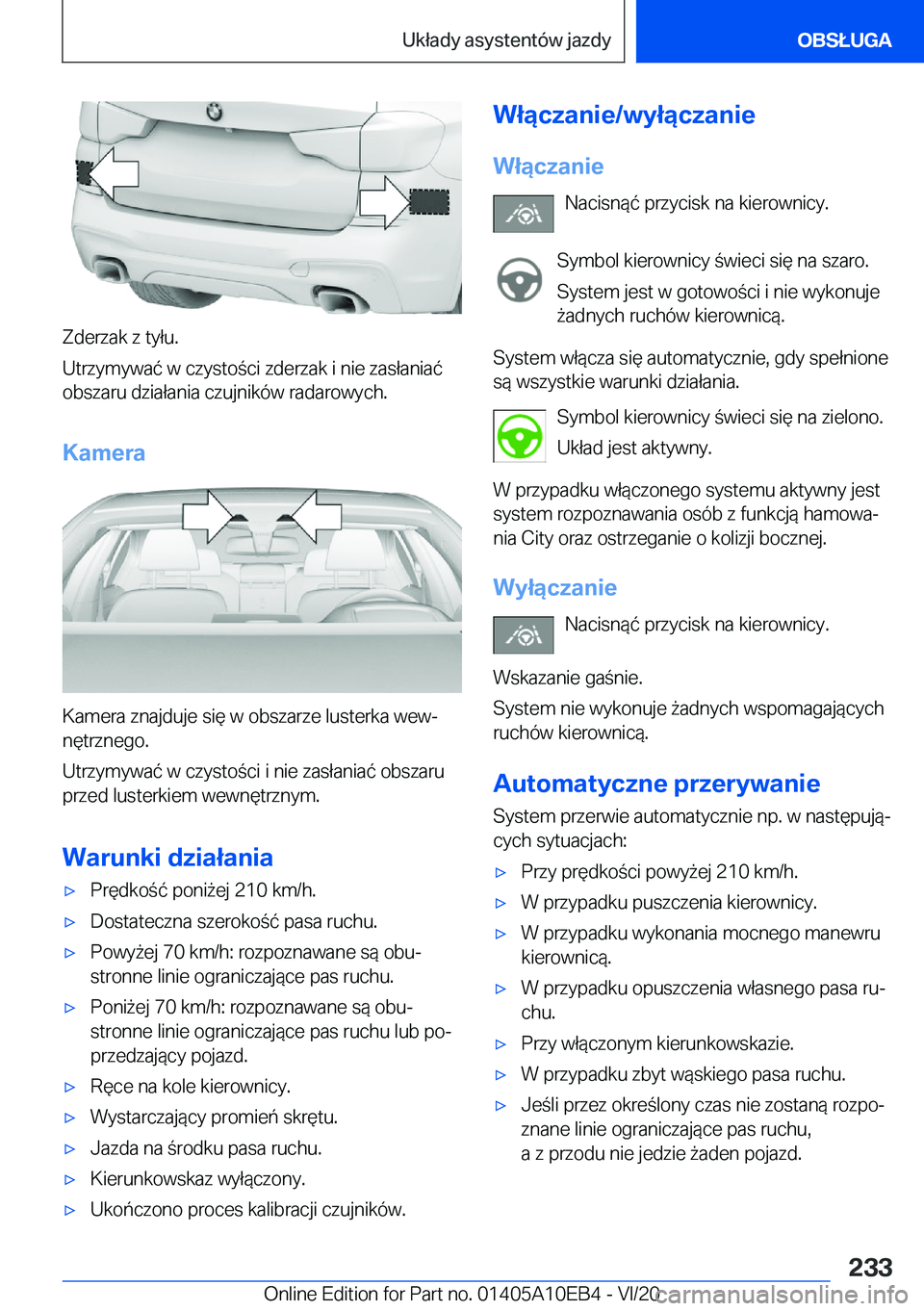 BMW X3 2021  Instrukcja obsługi (in Polish) �Z�d�e�r�z�a�k��z��t�y�ł�u�.
�U�t�r�z�y�m�y�w�a�