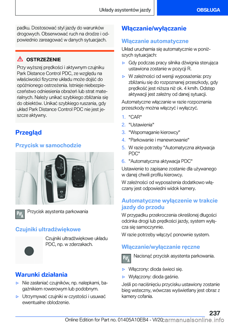 BMW X3 2021  Instrukcja obsługi (in Polish) �p�a�d�k�u�.��D�o�s�t�o�s�o�w�a�
