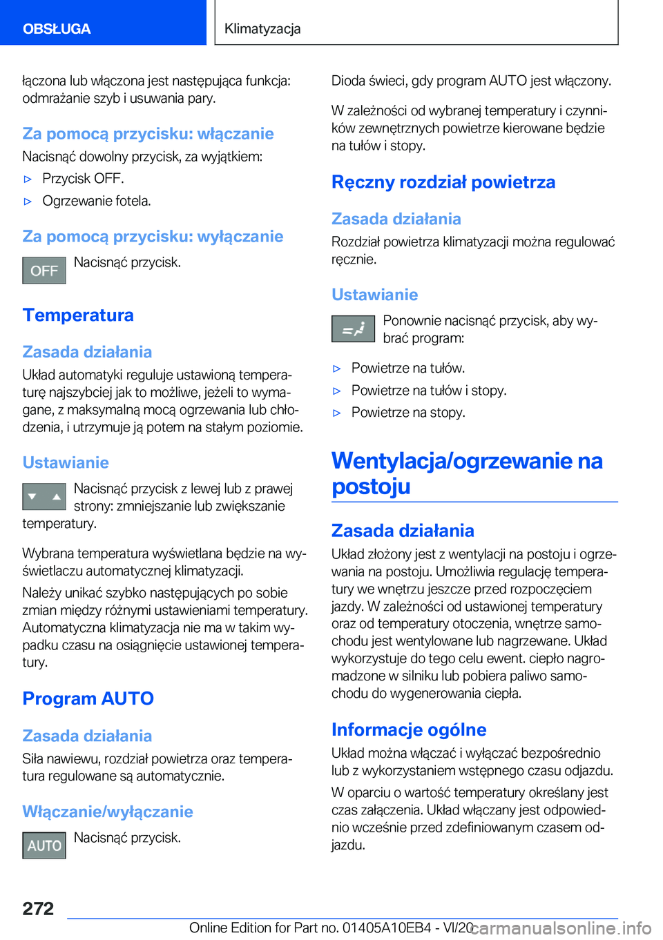 BMW X3 2021  Instrukcja obsługi (in Polish) �ł�