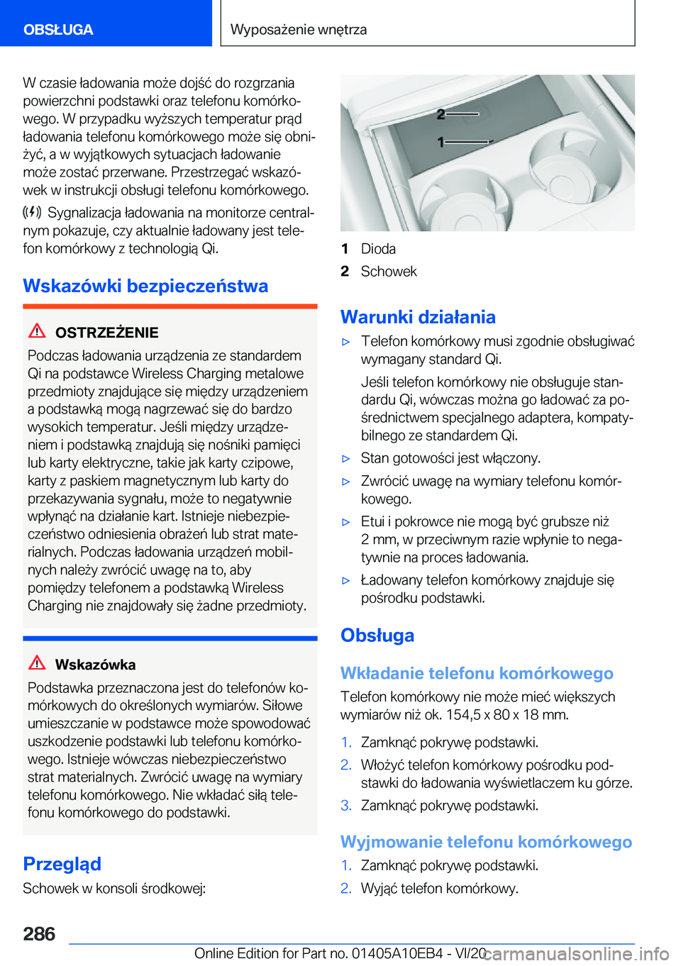 BMW X3 2021  Instrukcja obsługi (in Polish) �W��c�z�a�s�i�e��ł�a�d�o�w�a�n�i�a��m�o9�e��d�o�j�