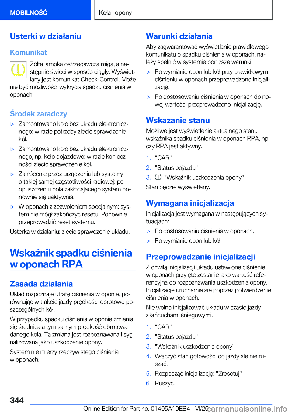 BMW X3 2021  Instrukcja obsługi (in Polish) �U�s�t�e�r�k�i��w��d�z�i�a�ł�a�n�i�u�K�o�m�u�n�i�k�a�t 8�