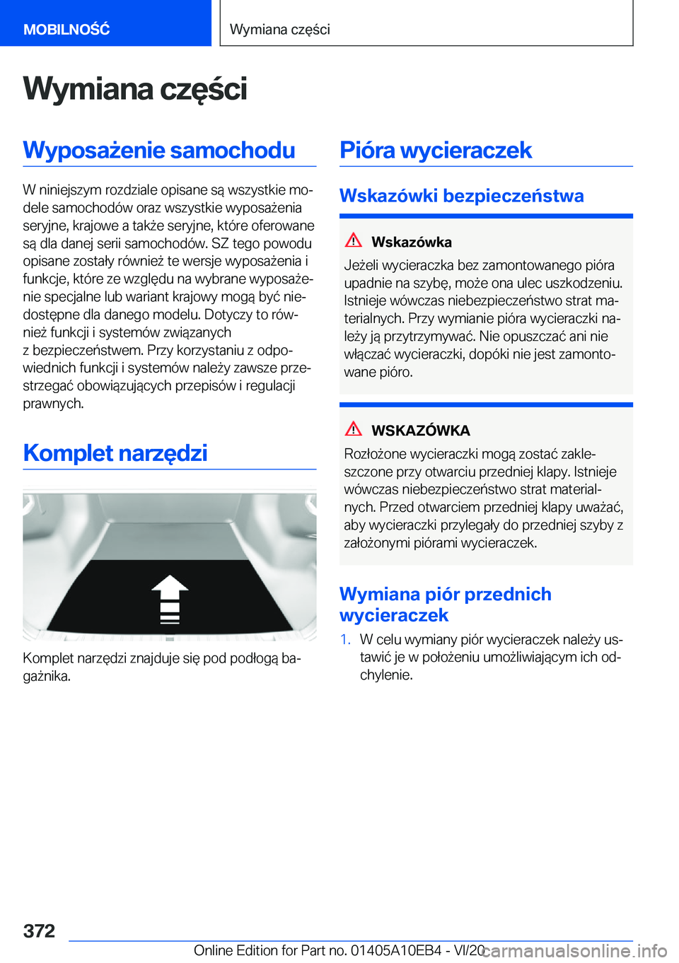 BMW X3 2021  Instrukcja obsługi (in Polish) �W�y�m�i�a�n�a��c�z�