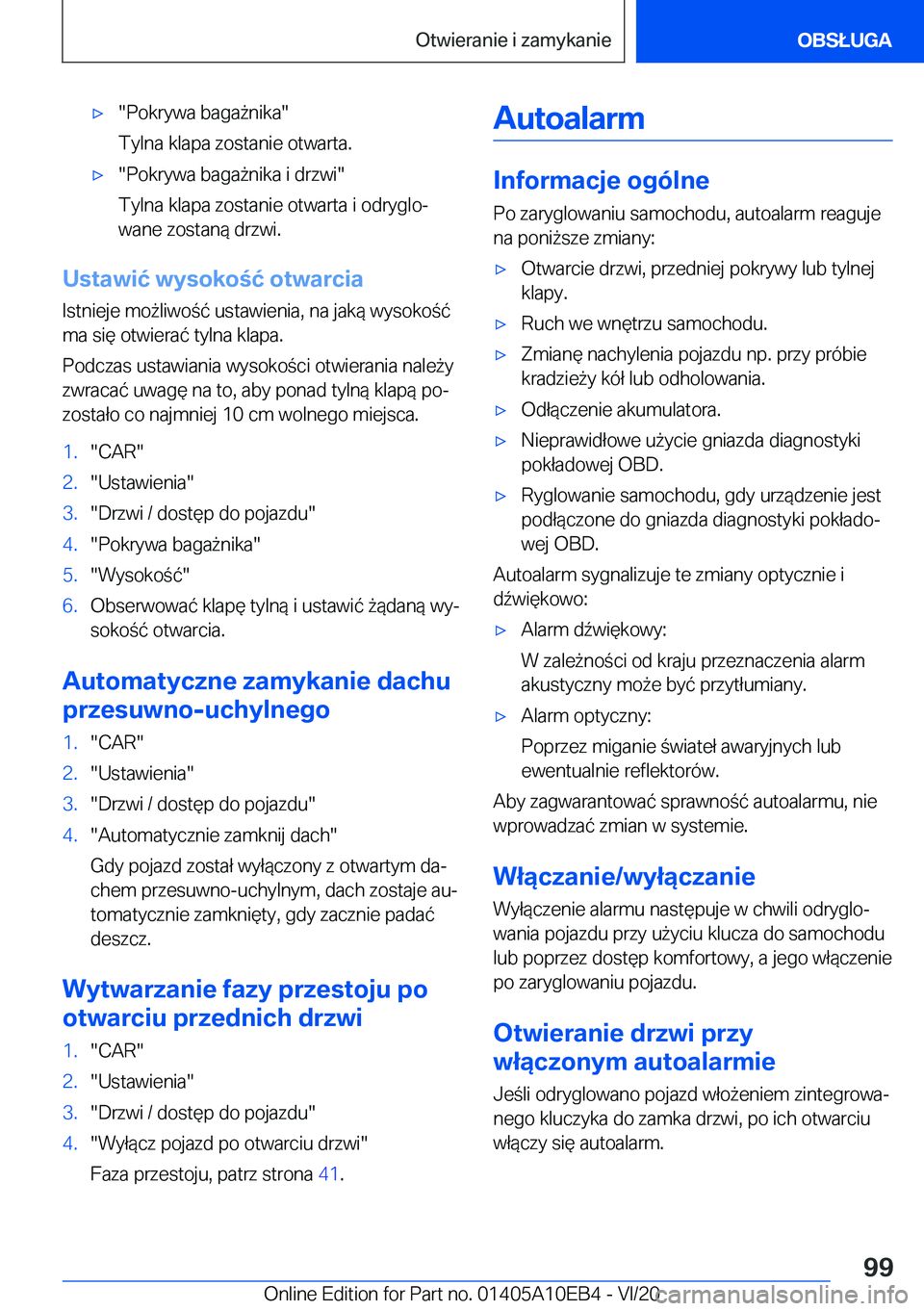 BMW X3 2021  Instrukcja obsługi (in Polish) 'x��P�o�k�r�y�w�a��b�a�g�a9�n�i�k�a�
�T�y�l�n�a��k�l�a�p�a��z�o�s�t�a�n�i�e��o�t�w�a�r�t�a�.'x��P�o�k�r�y�w�a��b�a�g�a9�n�i�k�a��i��d�r�z�w�i�
�T�y�l�n�a��k�l�a�p�a��z�o�s�t�a�n