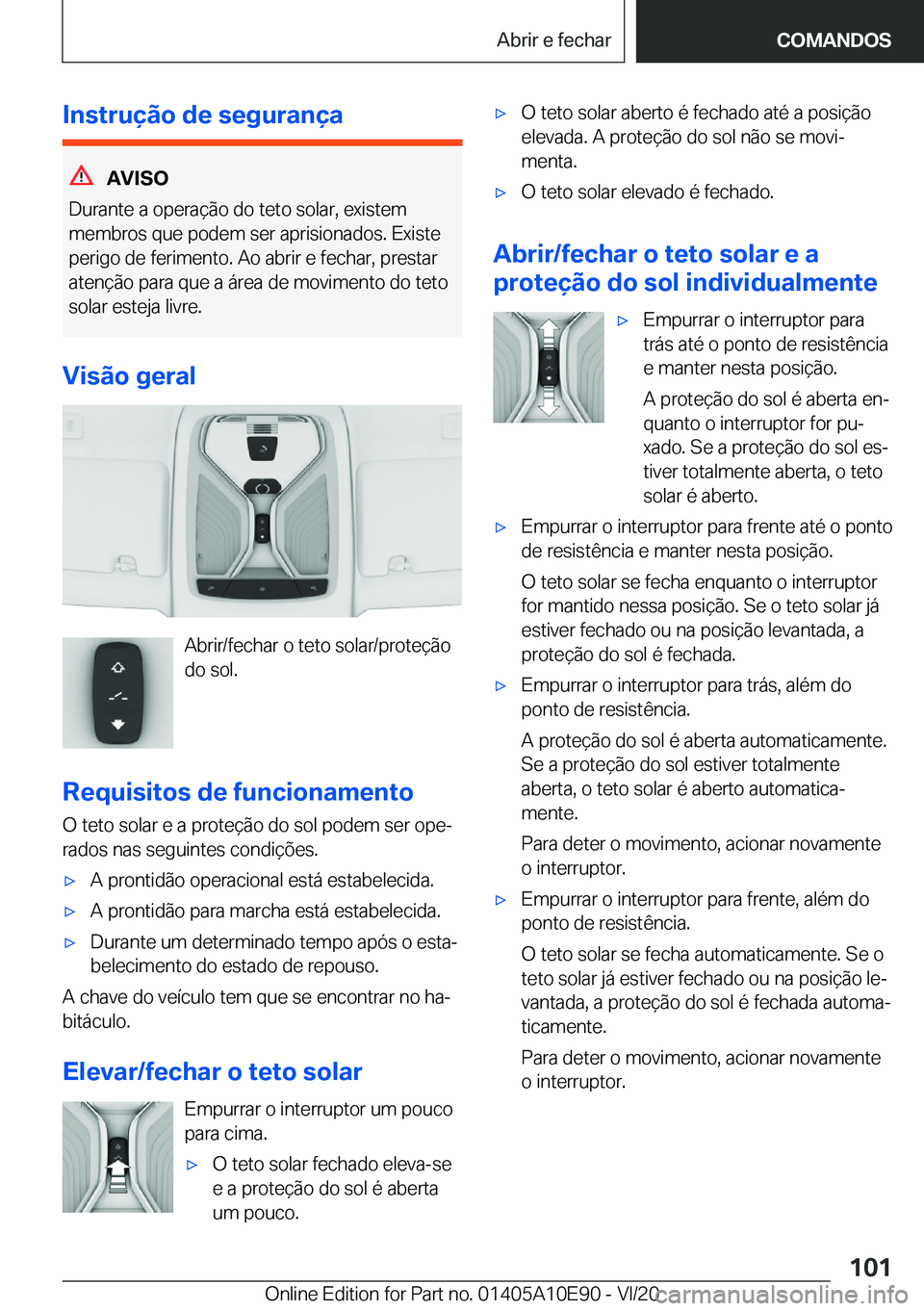 BMW X3 2021  Manual do condutor (in Portuguese) �I�n�s�t�r�u�