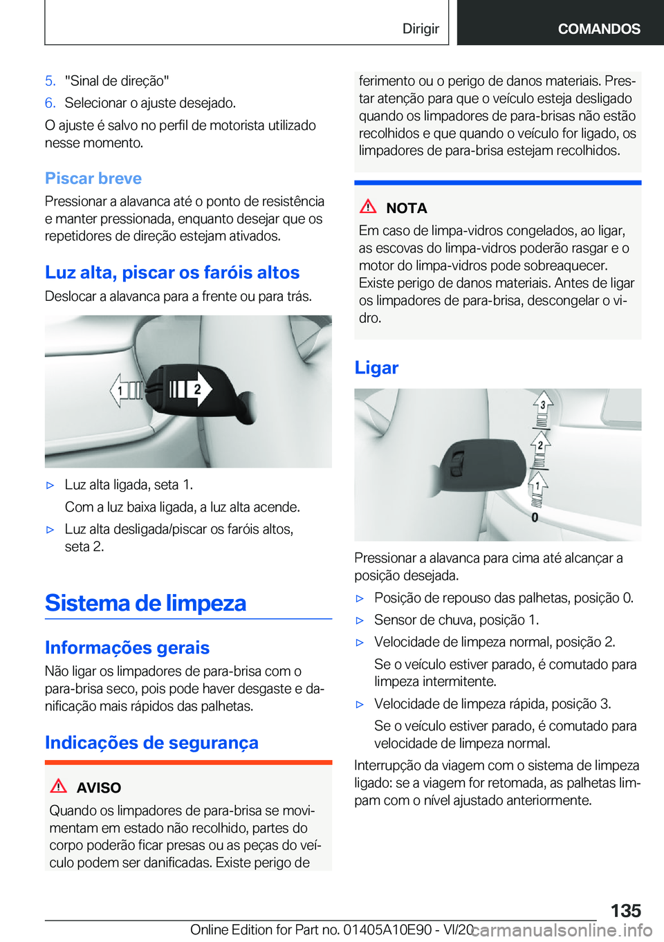 BMW X3 2021  Manual do condutor (in Portuguese) �5�.��S�i�n�a�l��d�e��d�i�r�e�