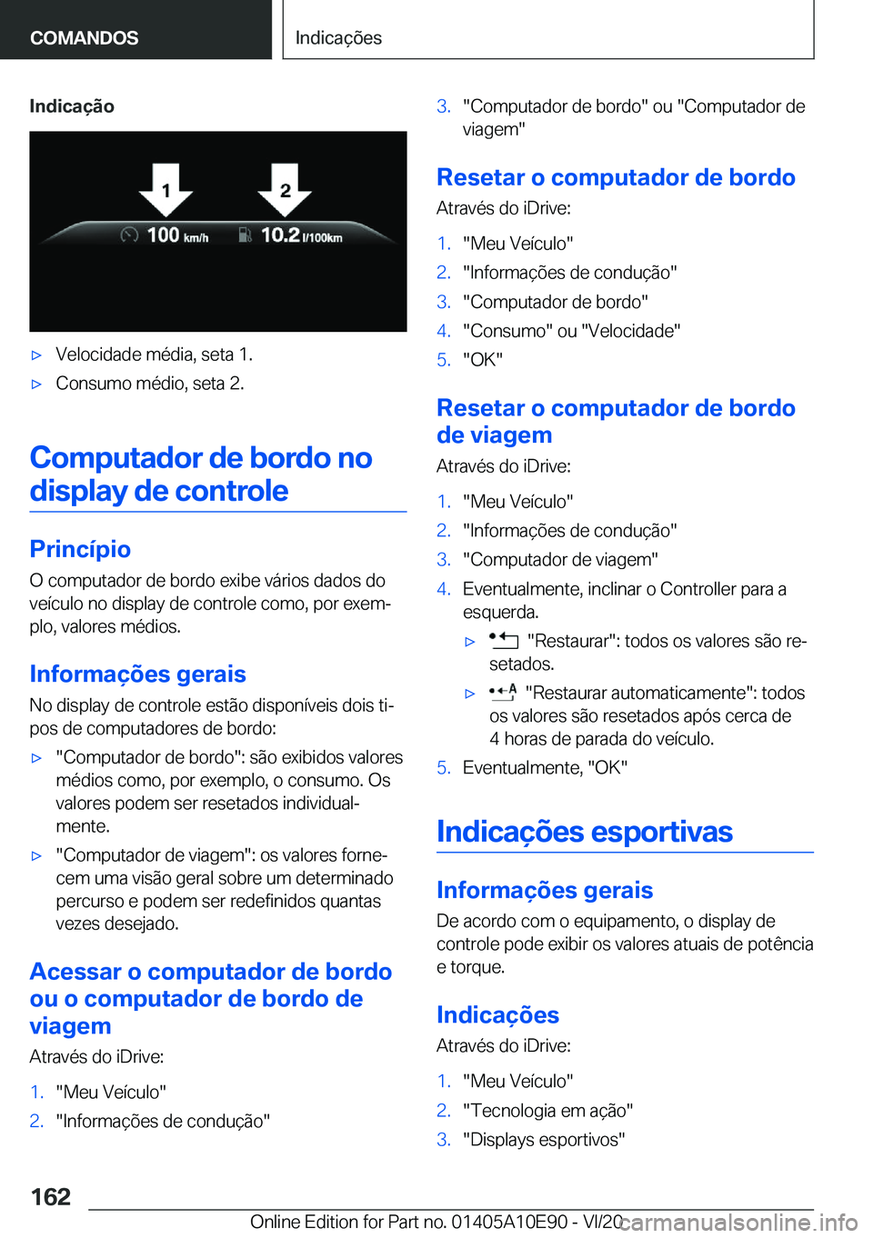 BMW X3 2021  Manual do condutor (in Portuguese) �I�n�d�i�c�a�
