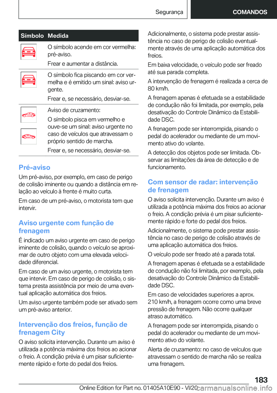 BMW X3 2021  Manual do condutor (in Portuguese) �S�