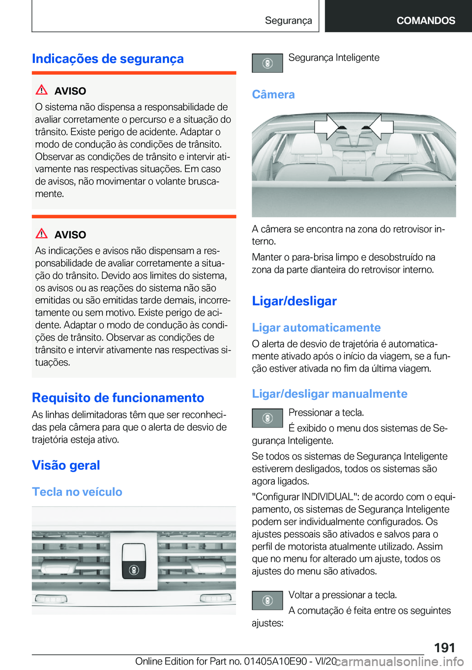 BMW X3 2021  Manual do condutor (in Portuguese) �I�n�d�i�c�a�