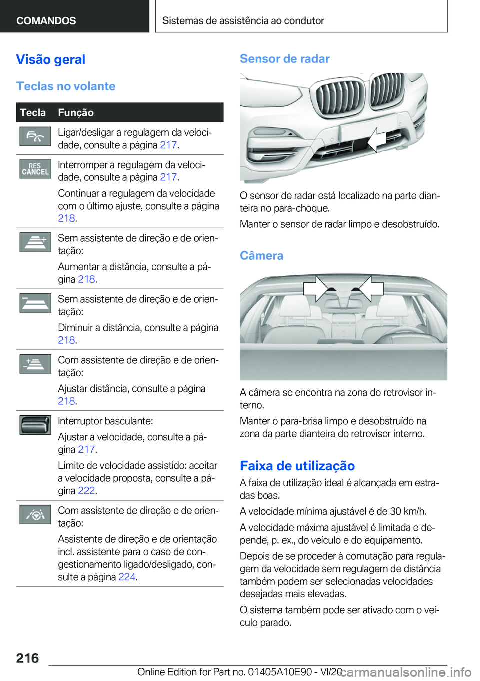 BMW X3 2021  Manual do condutor (in Portuguese) �V�i�s�ã�o��g�e�r�a�l
�T�e�c�l�a�s��n�o��v�o�l�a�n�t�e�T�e�c�l�a�F�u�n�