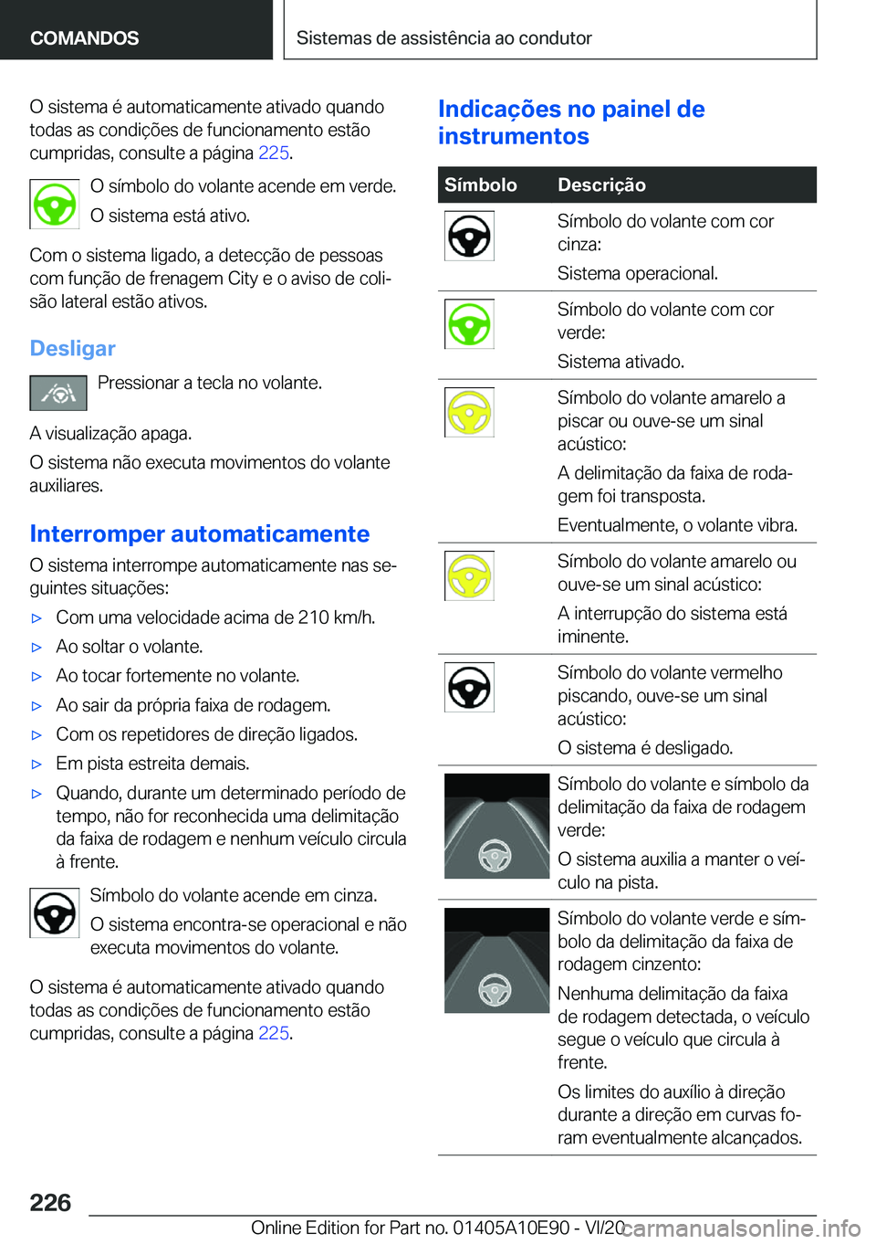 BMW X3 2021  Manual do condutor (in Portuguese) �O��s�i�s�t�e�m�a��é��a�u�t�o�m�a�t�i�c�a�m�e�n�t�e��a�t�i�v�a�d�o��q�u�a�n�d�o
�t�o�d�a�s��a�s��c�o�n�d�i�