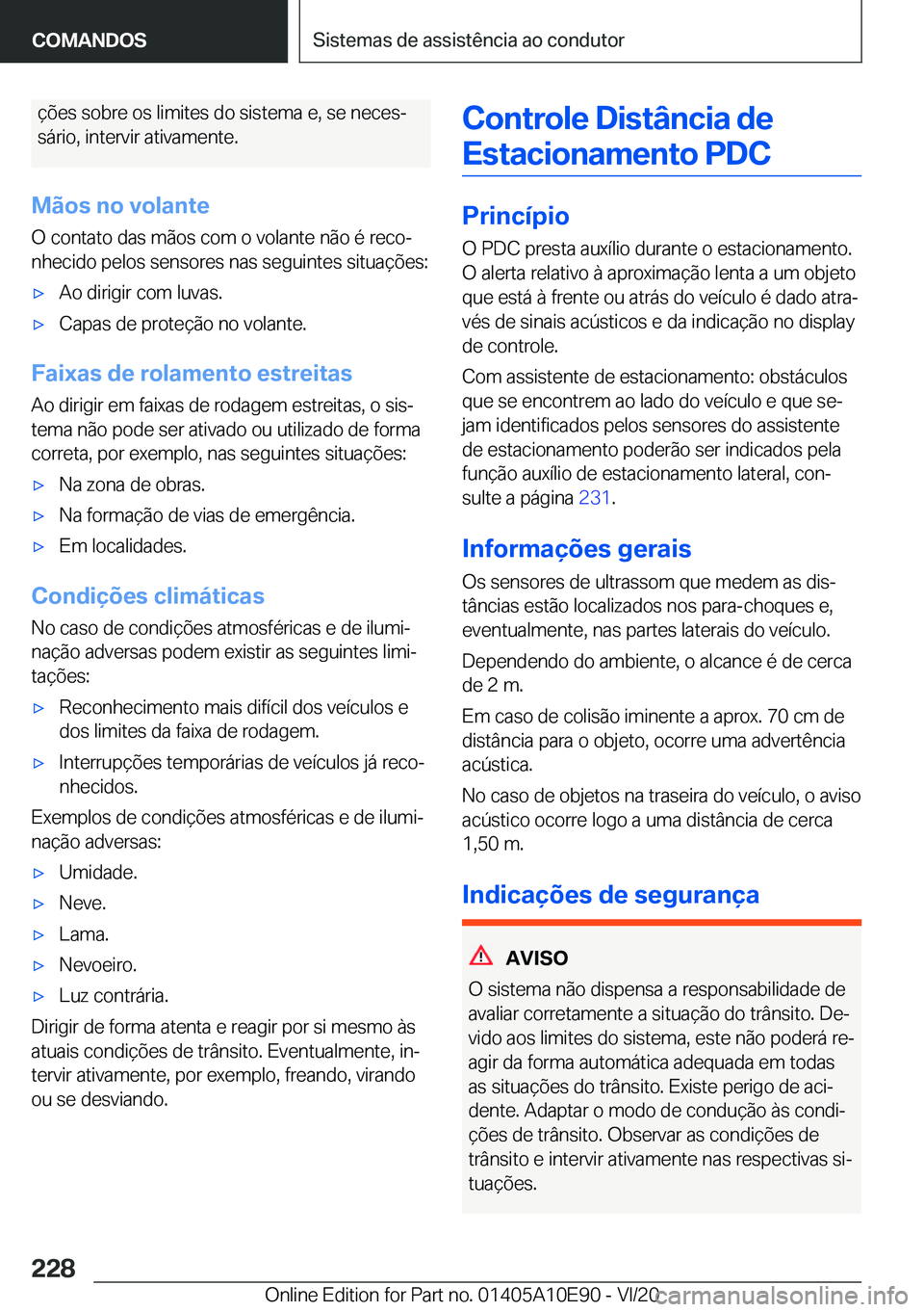 BMW X3 2021  Manual do condutor (in Portuguese) �