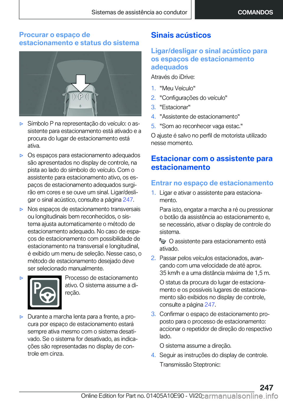 BMW X3 2021  Manual do condutor (in Portuguese) �P�r�o�c�u�r�a�r��o��e�s�p�a�