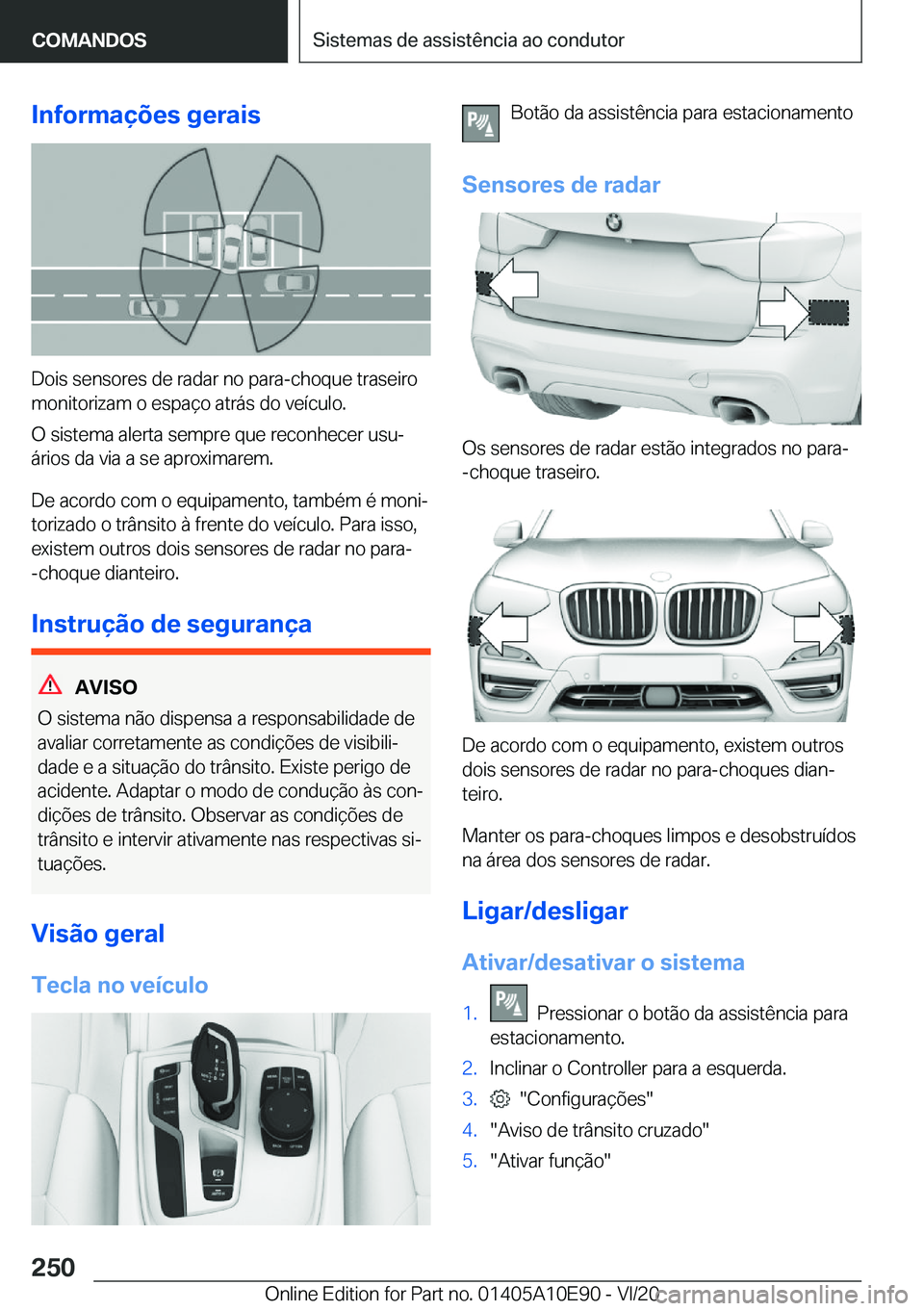 BMW X3 2021  Manual do condutor (in Portuguese) �I�n�f�o�r�m�a�