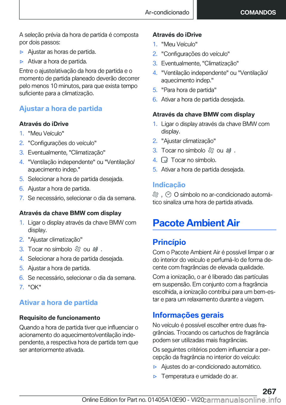 BMW X3 2021  Manual do condutor (in Portuguese) �A��s�e�l�e�