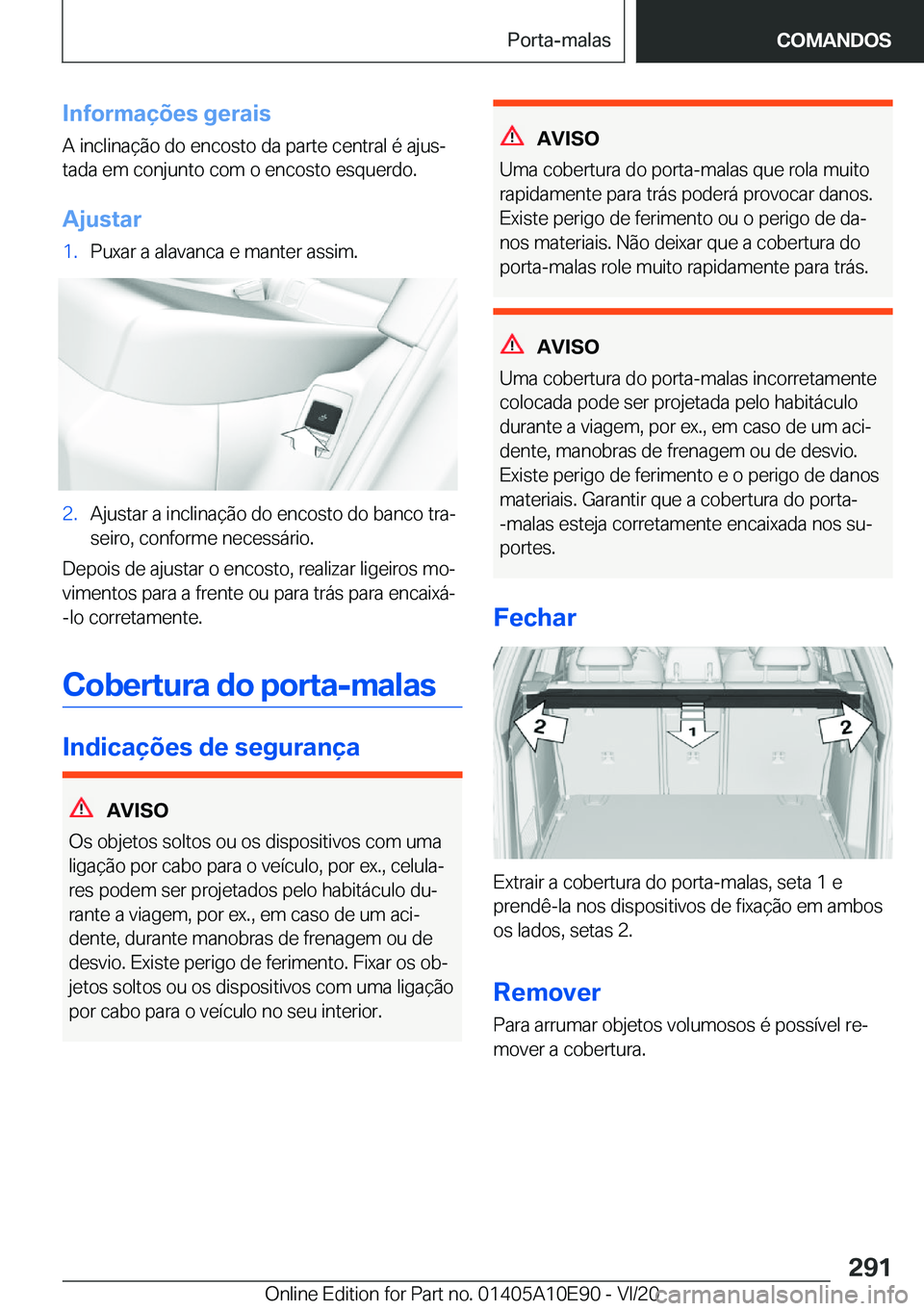 BMW X3 2021  Manual do condutor (in Portuguese) �I�n�f�o�r�m�a�