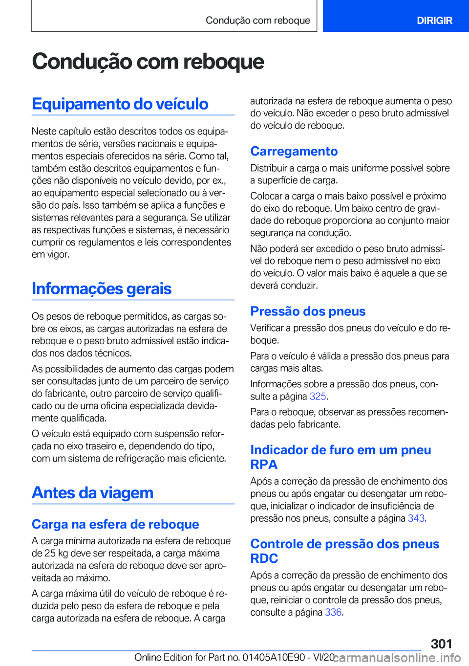 BMW X3 2021  Manual do condutor (in Portuguese) �C�o�n�d�u�