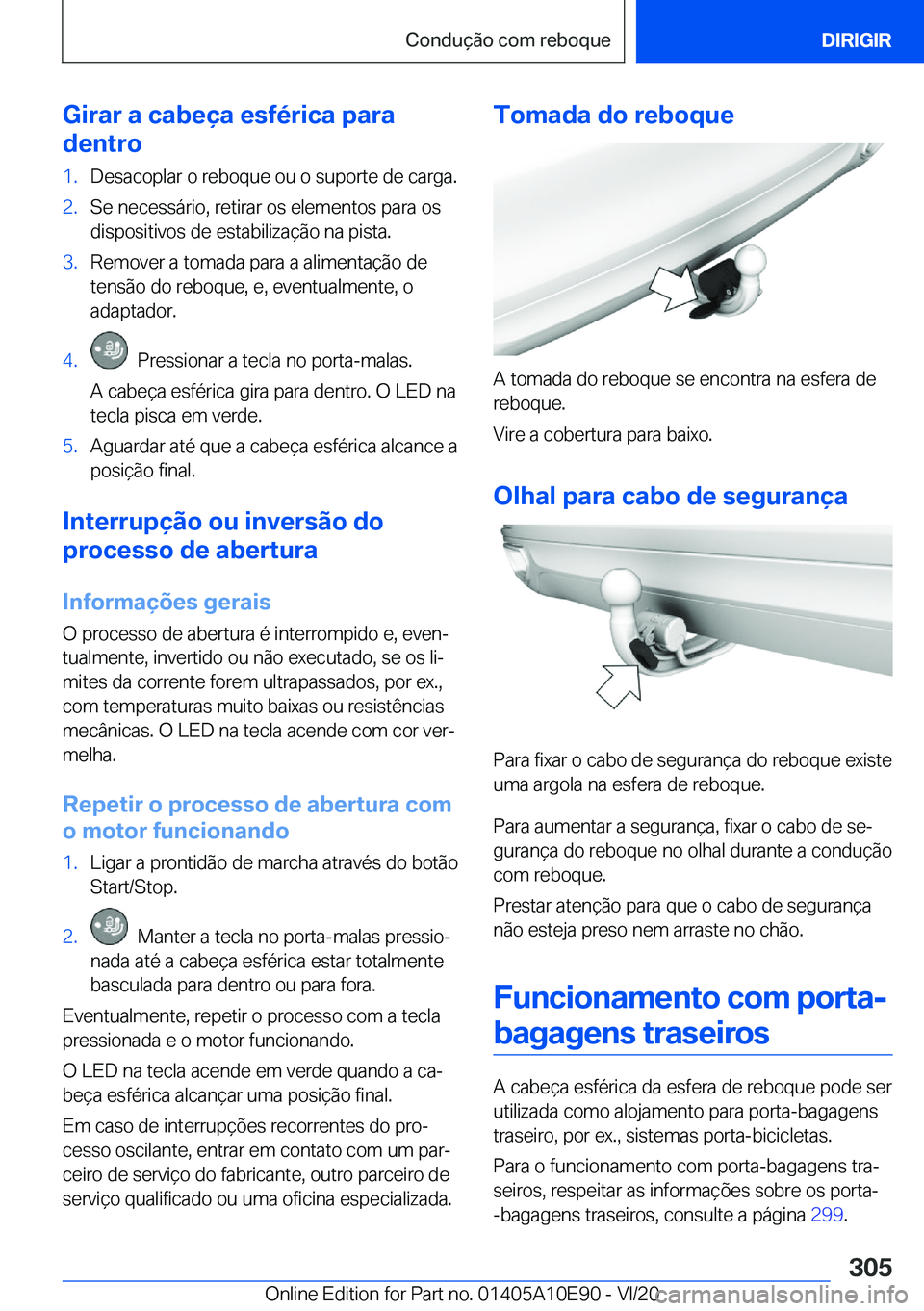 BMW X3 2021  Manual do condutor (in Portuguese) �G�i�r�a�r��a��c�a�b�e�