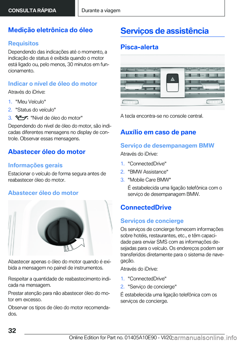 BMW X3 2021  Manual do condutor (in Portuguese) �M�e�d�i�