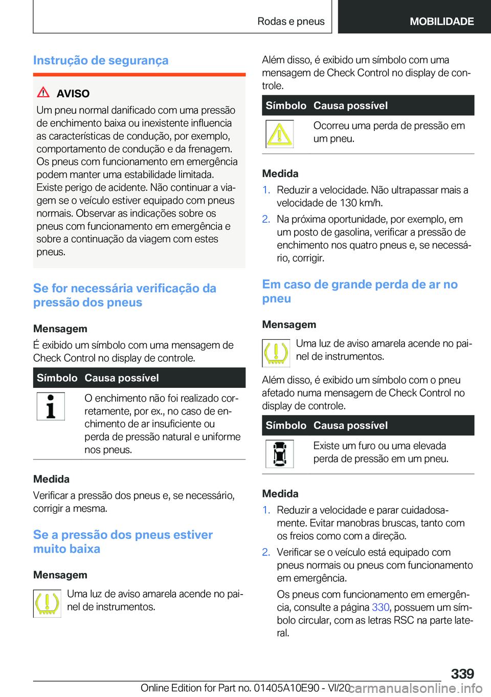 BMW X3 2021  Manual do condutor (in Portuguese) �I�n�s�t�r�u�