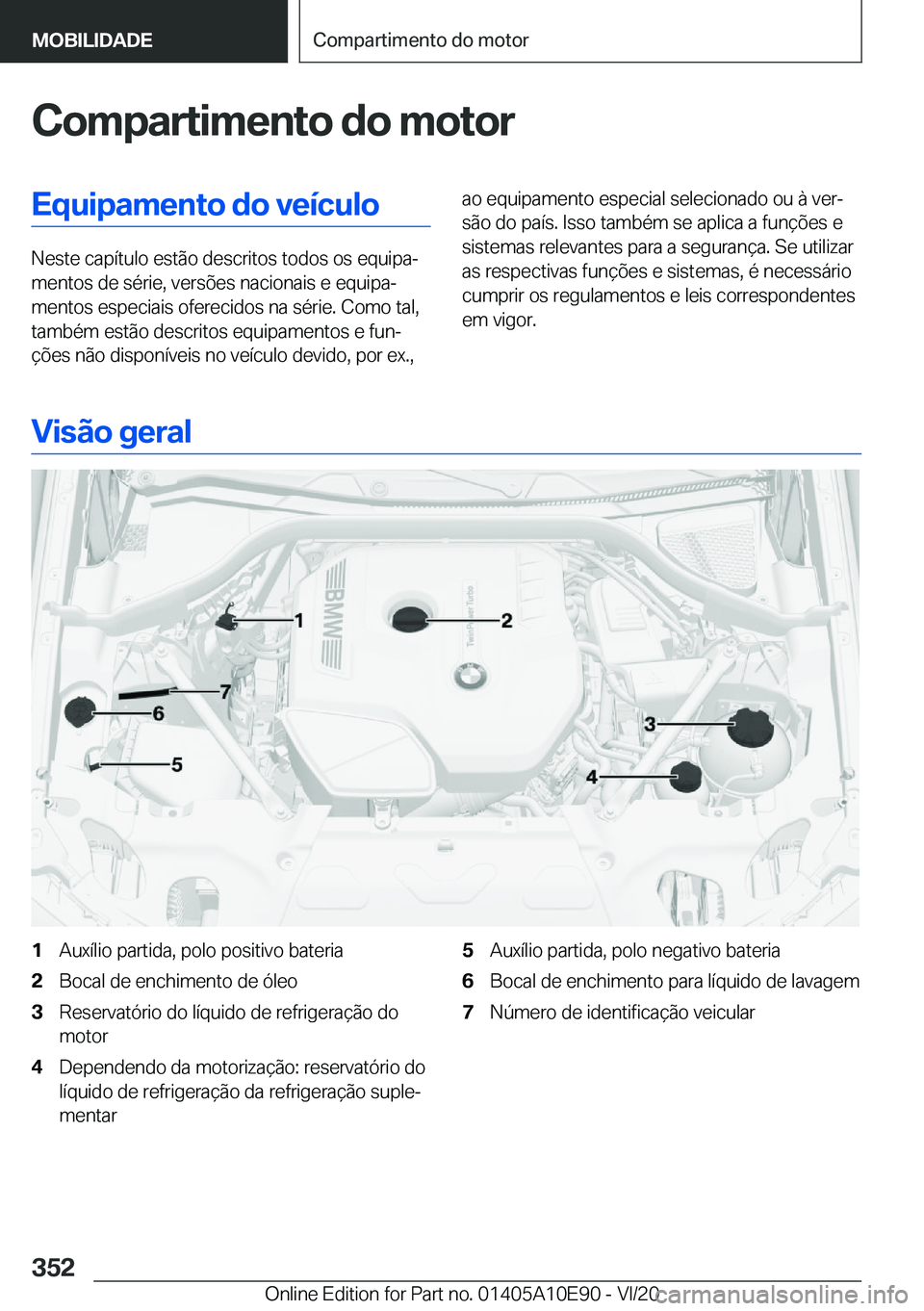 BMW X3 2021  Manual do condutor (in Portuguese) �C�o�m�p�a�r�t�i�m�e�n�t�o��d�o��m�o�t�o�r�E�q�u�i�p�a�m�e�n�t�o��d�o��v�e�
