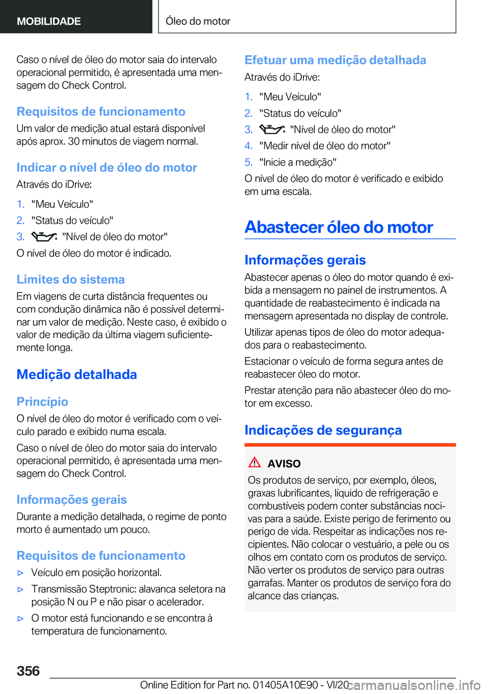 BMW X3 2021  Manual do condutor (in Portuguese) �C�a�s�o��o��n�