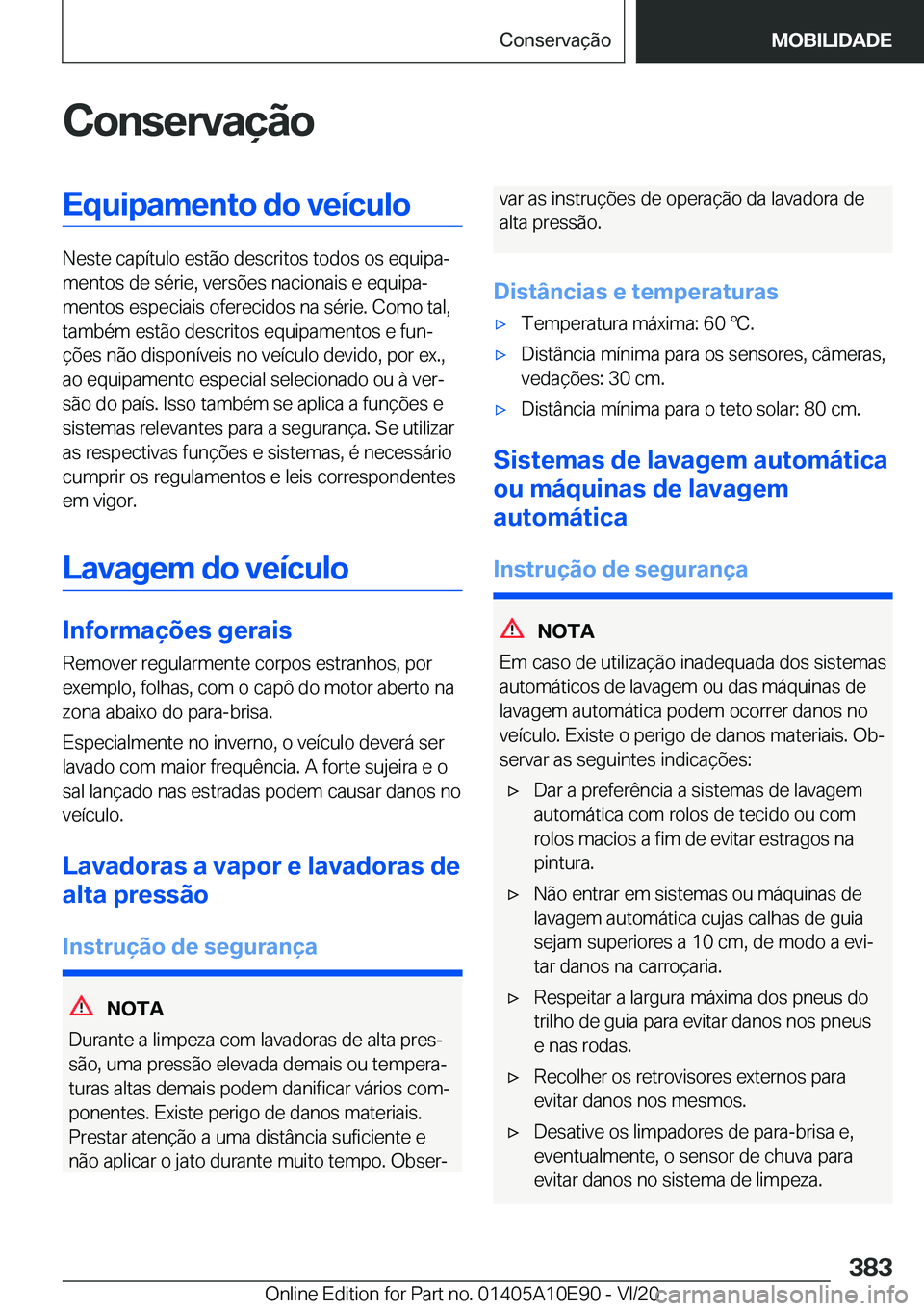 BMW X3 2021  Manual do condutor (in Portuguese) �C�o�n�s�e�r�v�a�