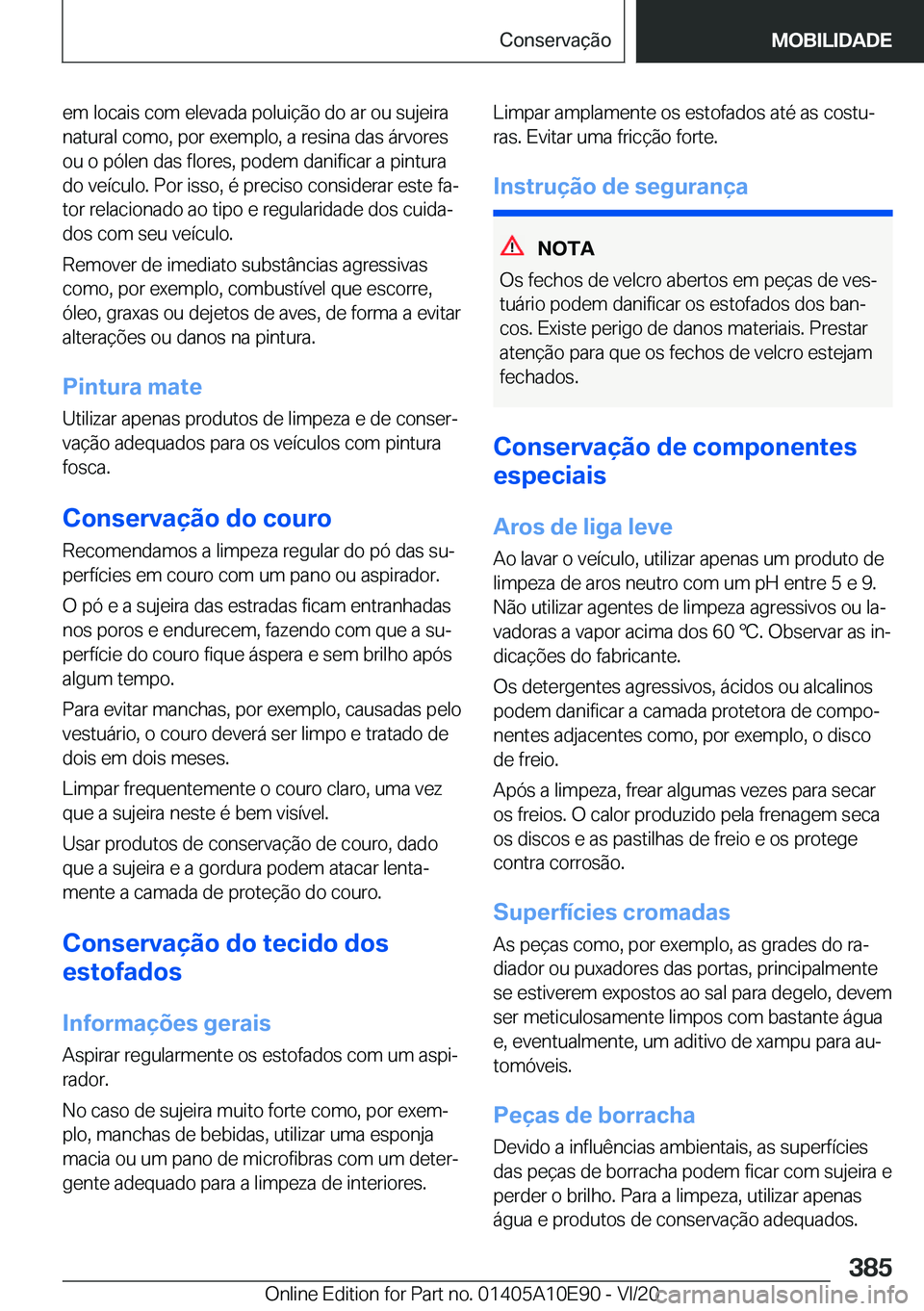 BMW X3 2021  Manual do condutor (in Portuguese) �e�m��l�o�c�a�i�s��c�o�m��e�l�e�v�a�d�a��p�o�l�u�i�