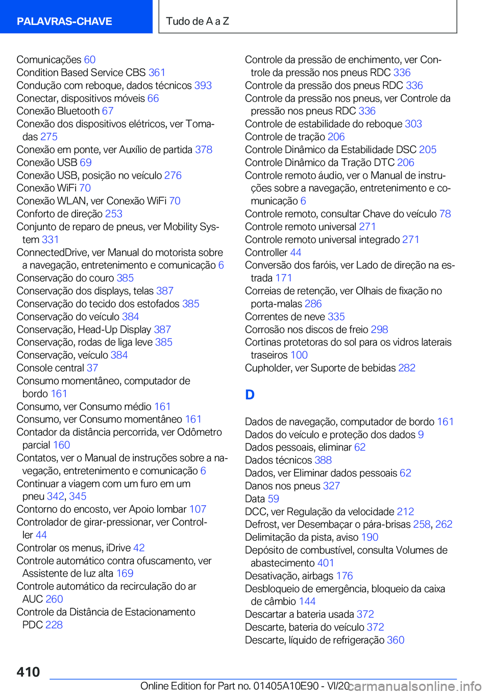 BMW X3 2021  Manual do condutor (in Portuguese) �C�o�m�u�n�i�c�a�