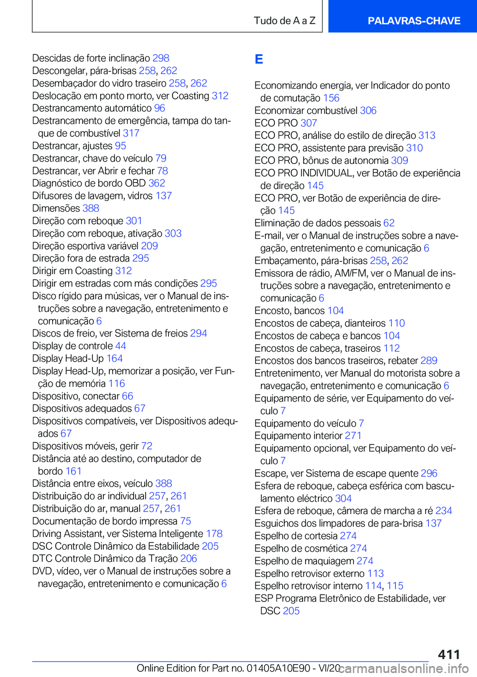BMW X3 2021  Manual do condutor (in Portuguese) �D�e�s�c�i�d�a�s��d�e��f�o�r�t�e��i�n�c�l�i�n�a�