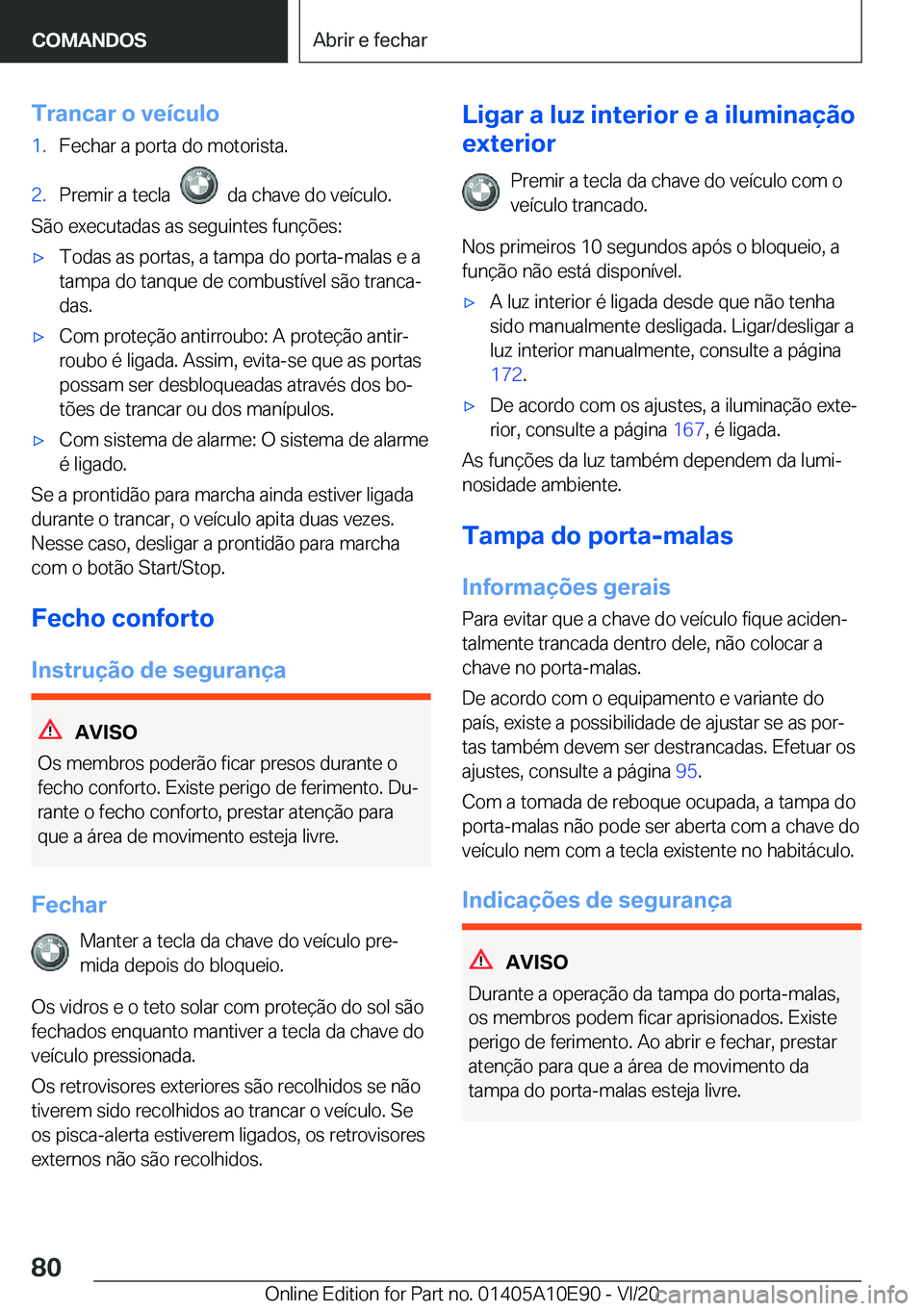 BMW X3 2021  Manual do condutor (in Portuguese) �T�r�a�n�c�a�r��o��v�e�