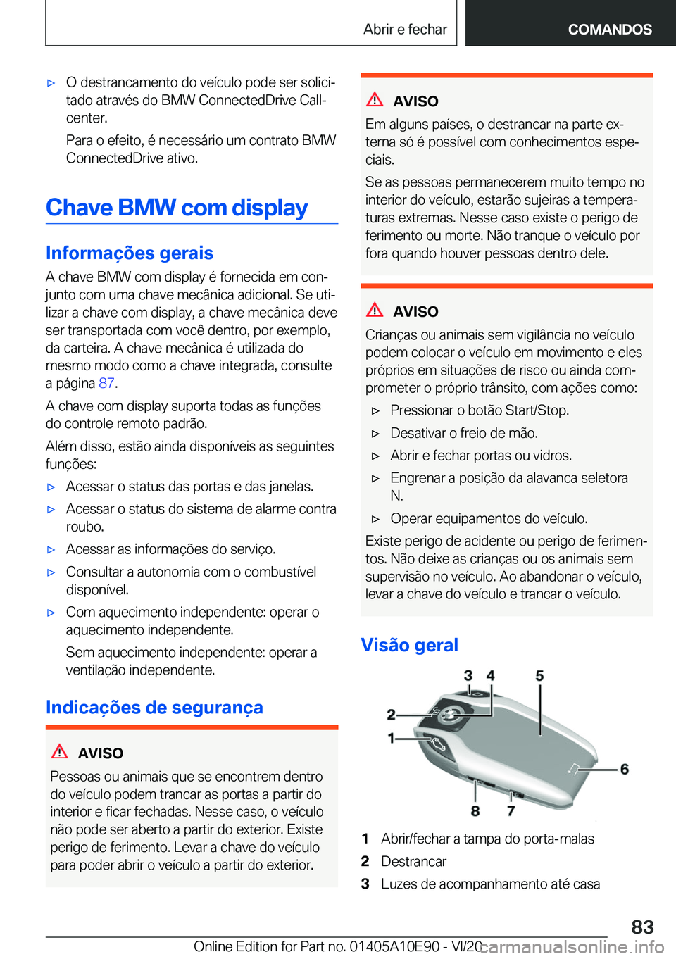 BMW X3 2021  Manual do condutor (in Portuguese) x�O��d�e�s�t�r�a�n�c�a�m�e�n�t�o��d�o��v�e�
