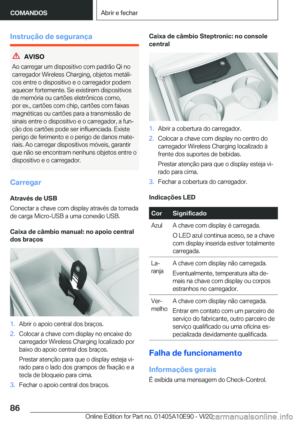 BMW X3 2021  Manual do condutor (in Portuguese) �I�n�s�t�r�u�