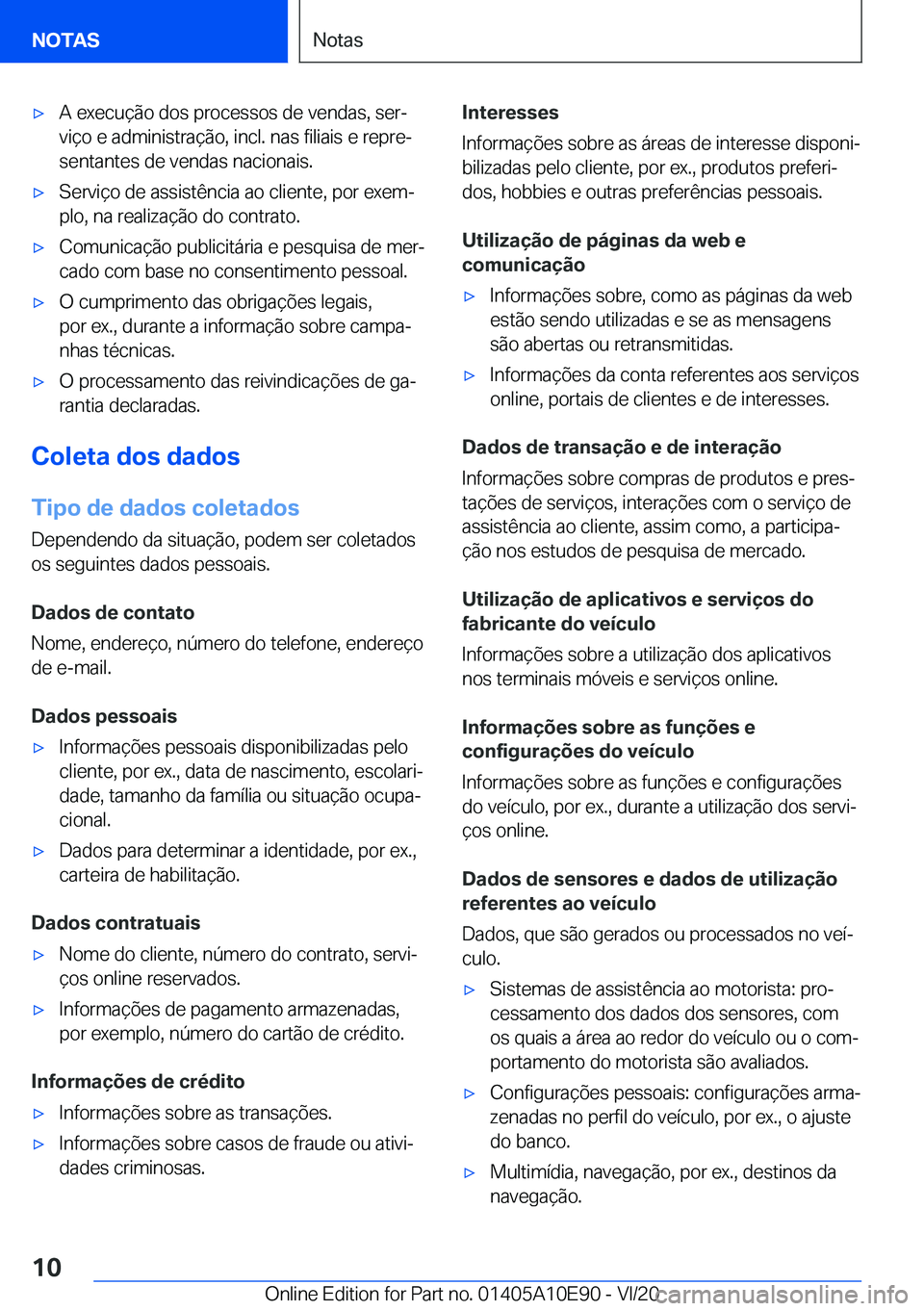 BMW X3 2021  Manual do condutor (in Portuguese) x�A��e�x�e�c�u�