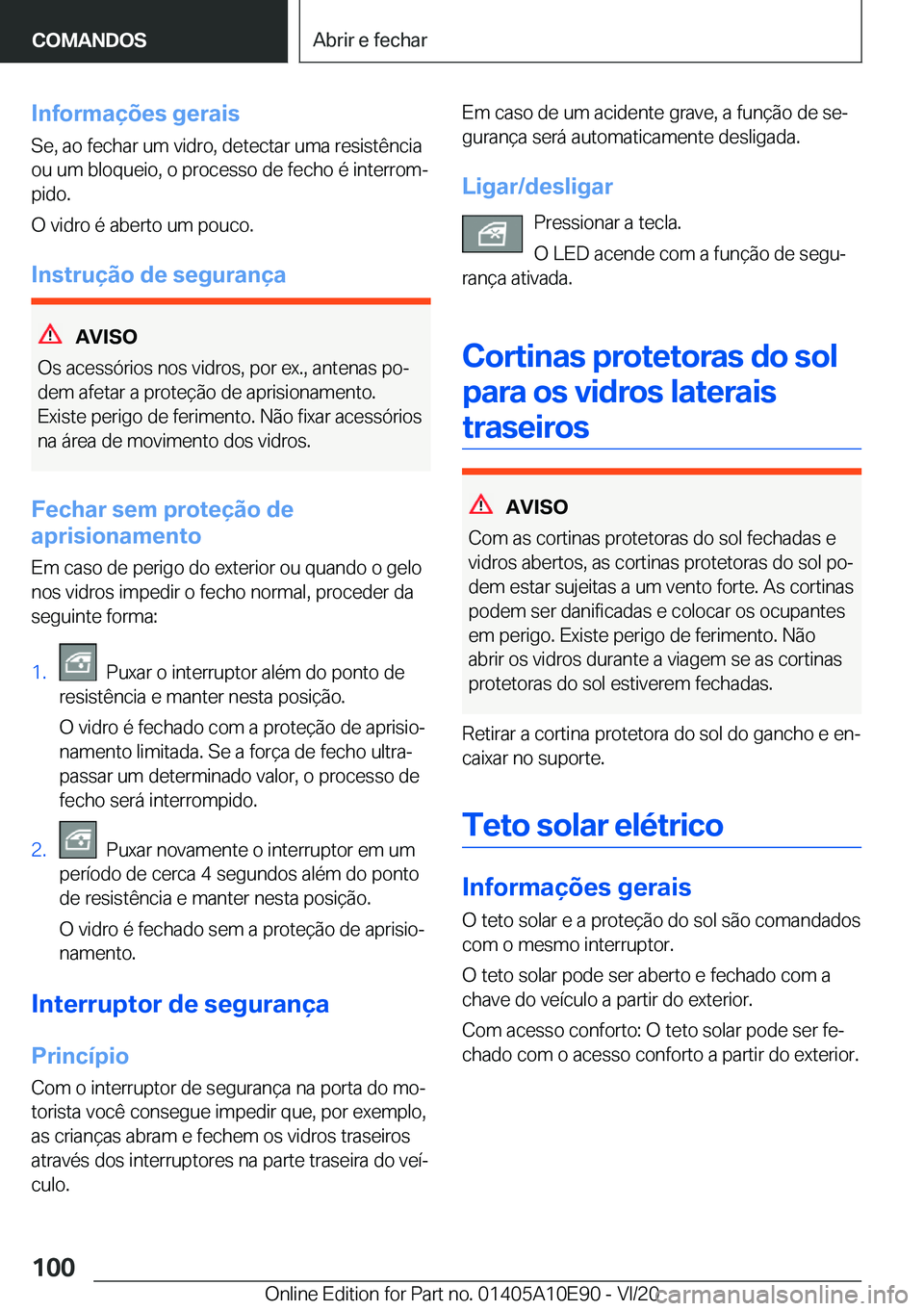 BMW X3 2021  Manual do condutor (in Portuguese) �I�n�f�o�r�m�a�
