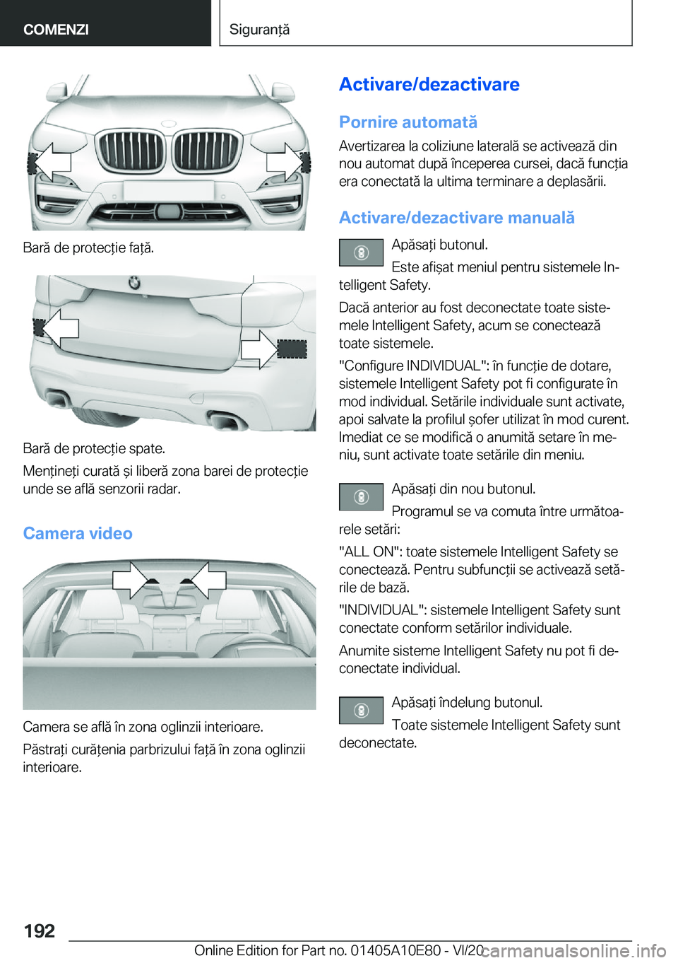 BMW X3 2021  Ghiduri De Utilizare (in Romanian) �B�a�r�