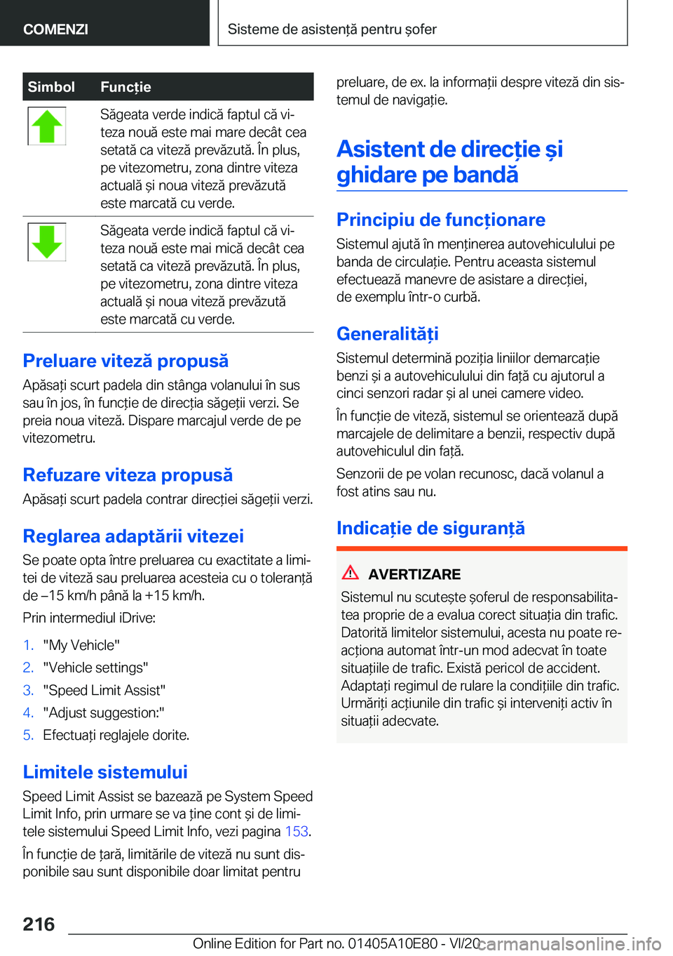 BMW X3 2021  Ghiduri De Utilizare (in Romanian) �S�i�m�b�o�l�F�u�n�c�i�e�S�