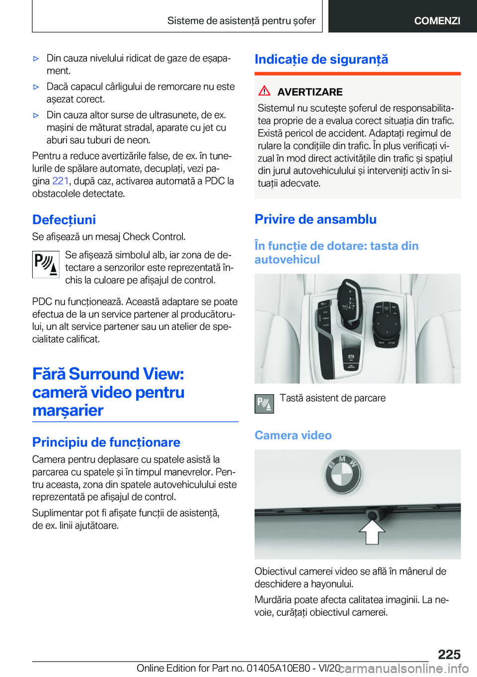 BMW X3 2021  Ghiduri De Utilizare (in Romanian) 'x�D�i�n��c�a�u�z�a��n�i�v�e�l�u�l�u�i��r�i�d�i�c�a�t��d�e��g�a�z�e��d�e��e&�a�p�aj�m�e�n�t�.'x�D�a�c�