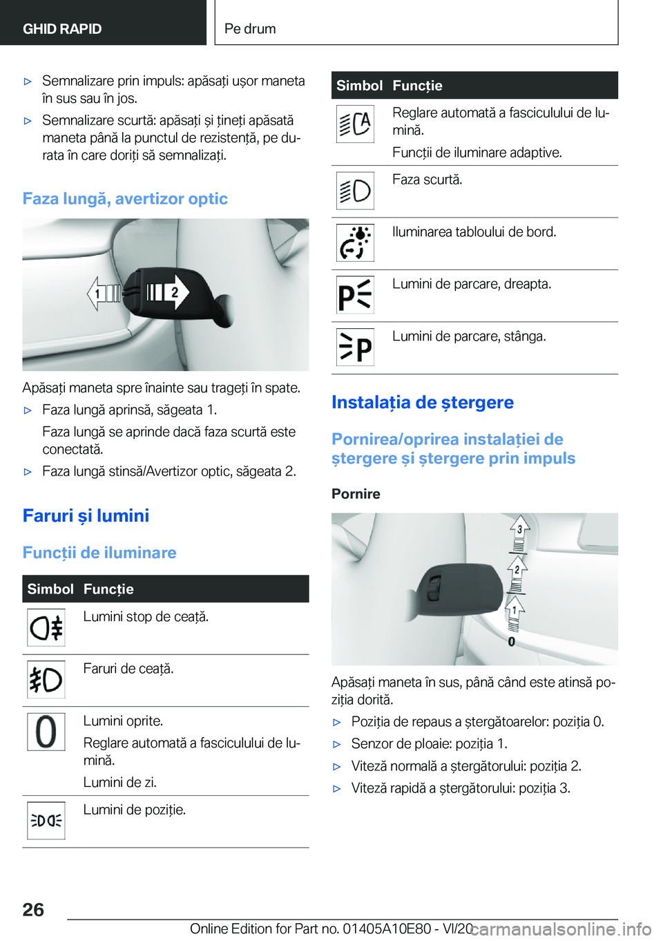 BMW X3 2021  Ghiduri De Utilizare (in Romanian) 'x�S�e�m�n�a�l�i�z�a�r�e��p�r�i�n��i�m�p�u�l�s�:��a�p�