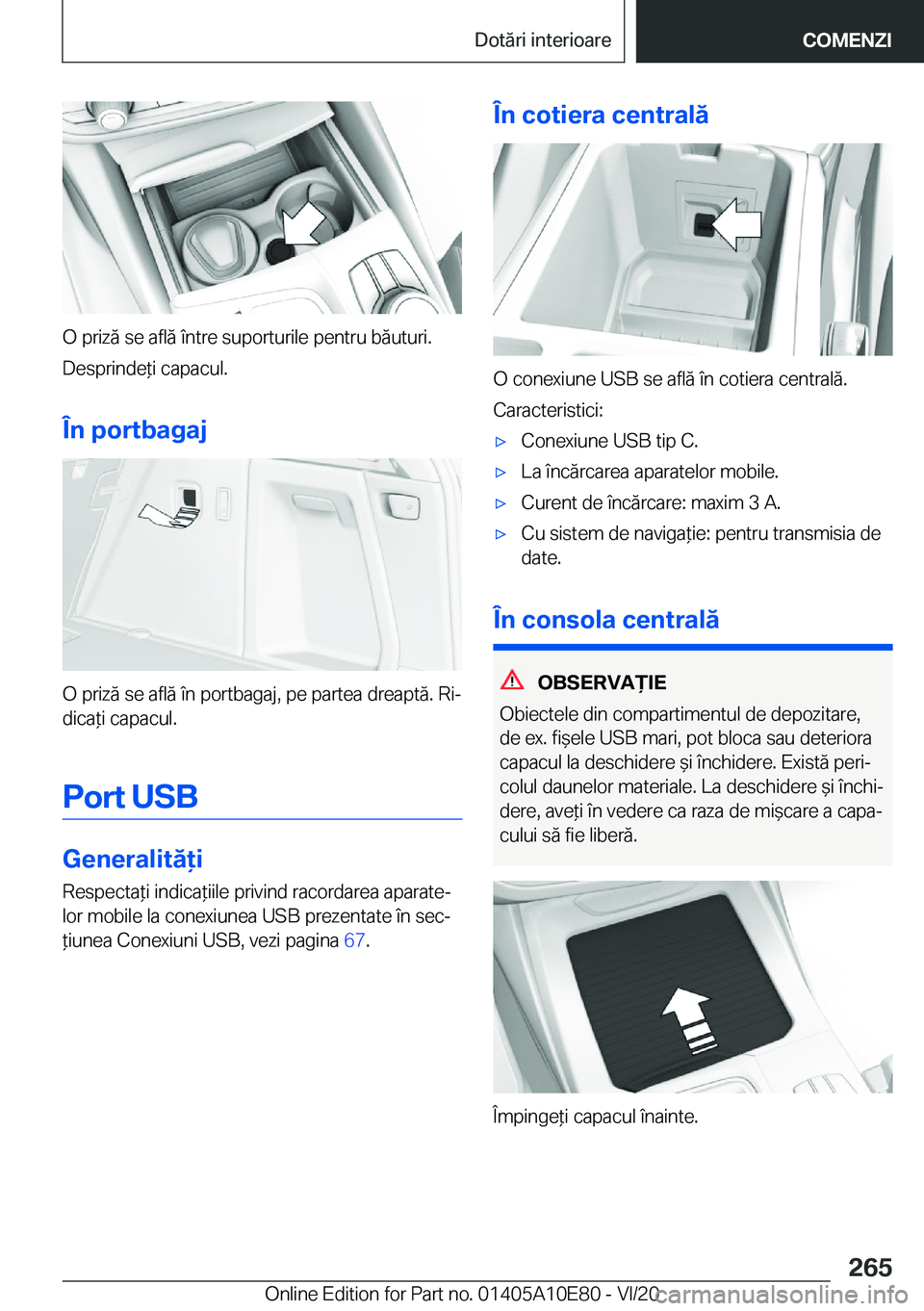 BMW X3 2021  Ghiduri De Utilizare (in Romanian) �O��p�r�i�z�