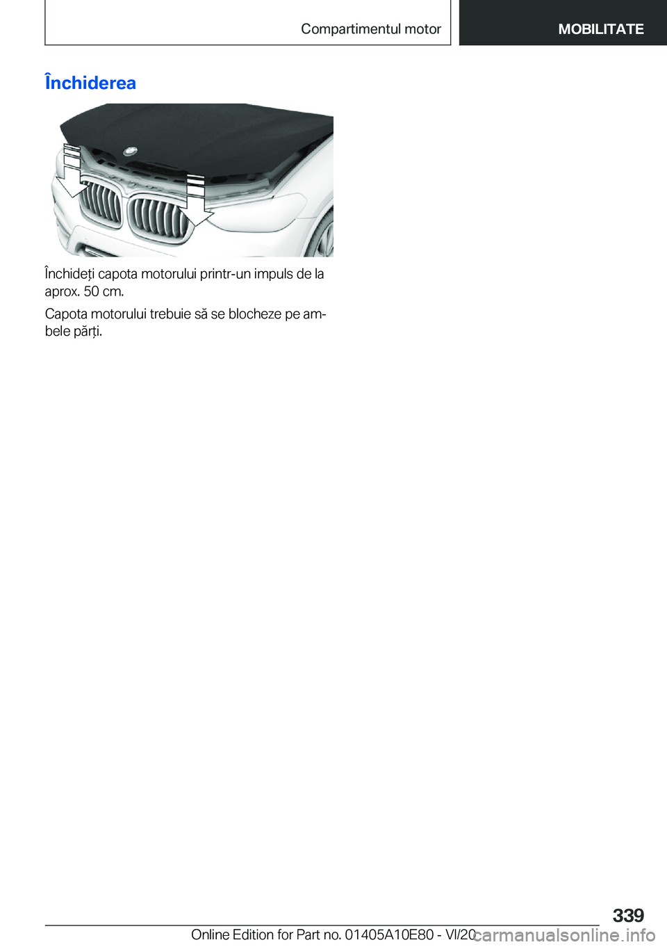 BMW X3 2021  Ghiduri De Utilizare (in Romanian) �