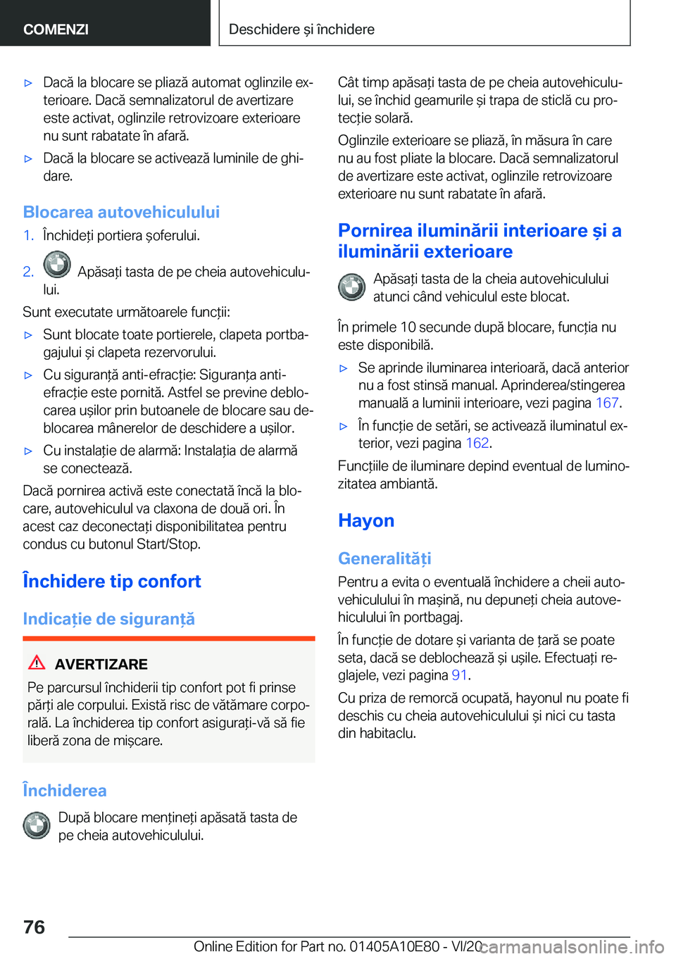 BMW X3 2021  Ghiduri De Utilizare (in Romanian) 'x�D�a�c�
