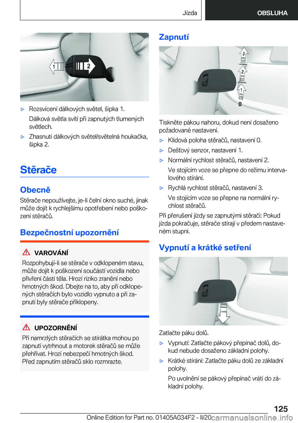 BMW X3 2020  Návod na použití (in Czech) x�R�o�z�s�v�