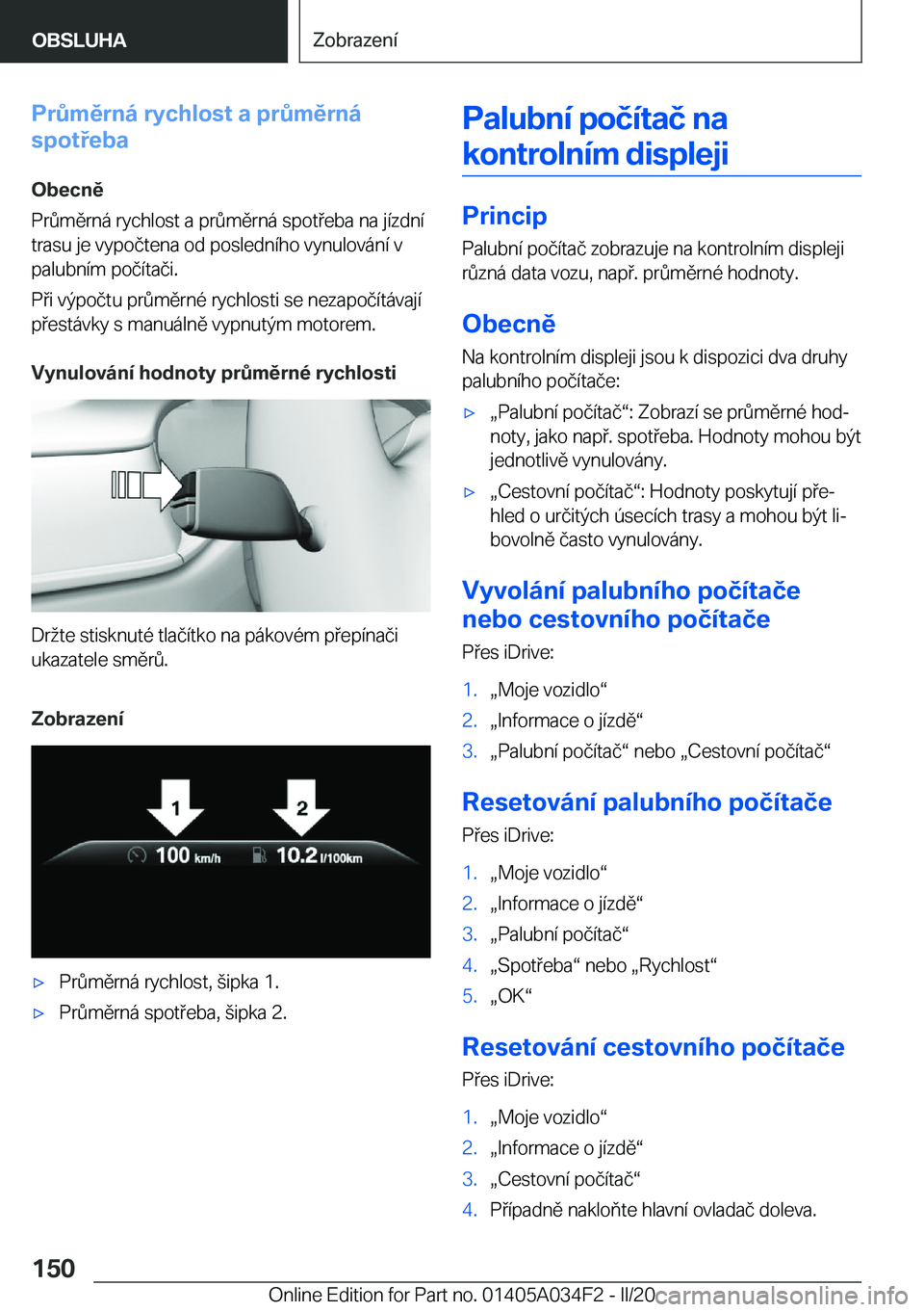 BMW X3 2020  Návod na použití (in Czech) �P�r0�m�ě�r�n�