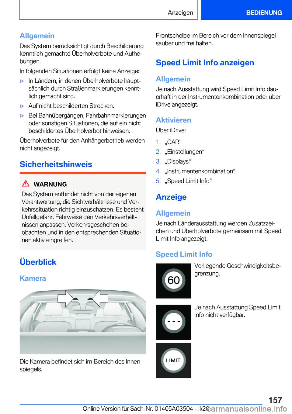 BMW X3 2020  Betriebsanleitungen (in German) �A�l�l�g�e�m�e�i�n�D�a�s��S�y�s�t�e�m��b�e�r�