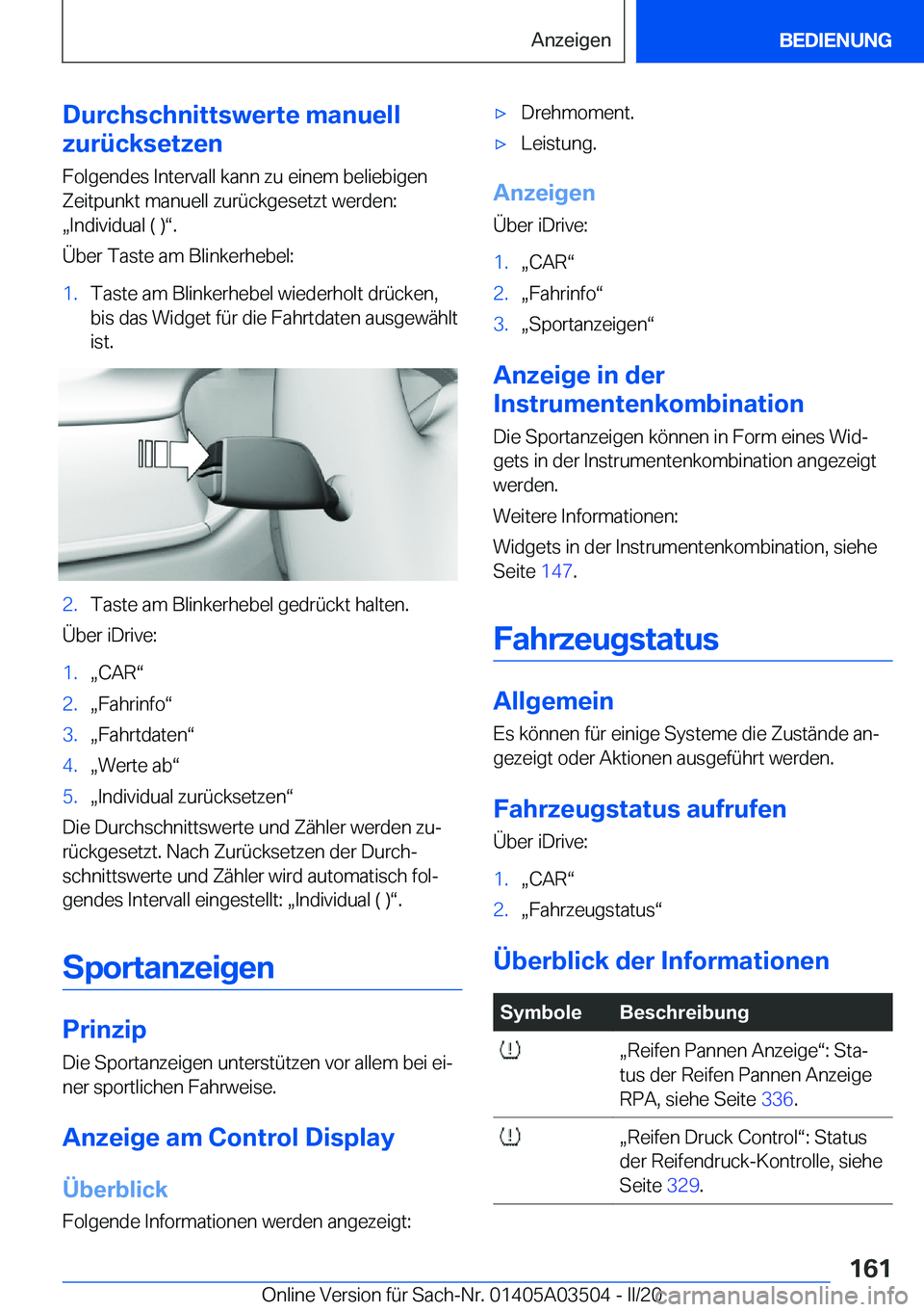 BMW X3 2020  Betriebsanleitungen (in German) �D�u�r�c�h�s�c�h�n�i�t�t�s�w�e�r�t�e��m�a�n�u�e�l�l
�z�u�r�