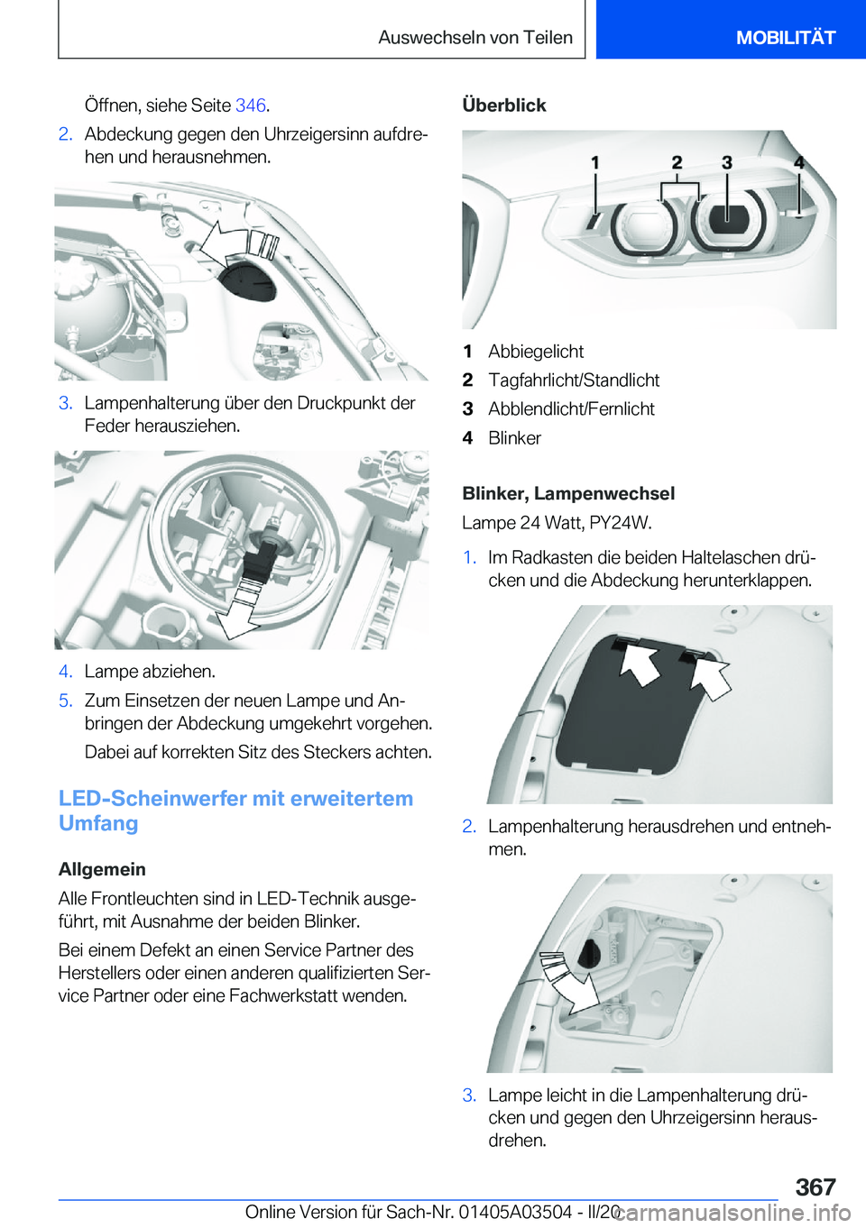 BMW X3 2020  Betriebsanleitungen (in German) �